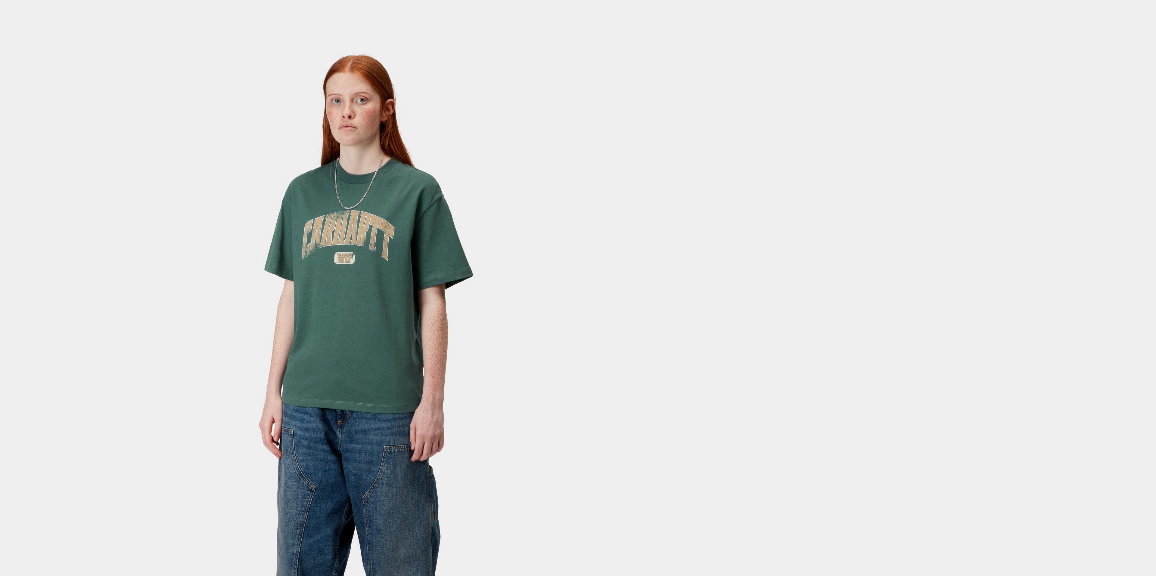 ★ドイツ発*carhartt WIP*新作*Lecture Tシャツ/S-PINE★ Carhartt WIP W' S/S Lecture T-Shirt, Silver Pine | Official