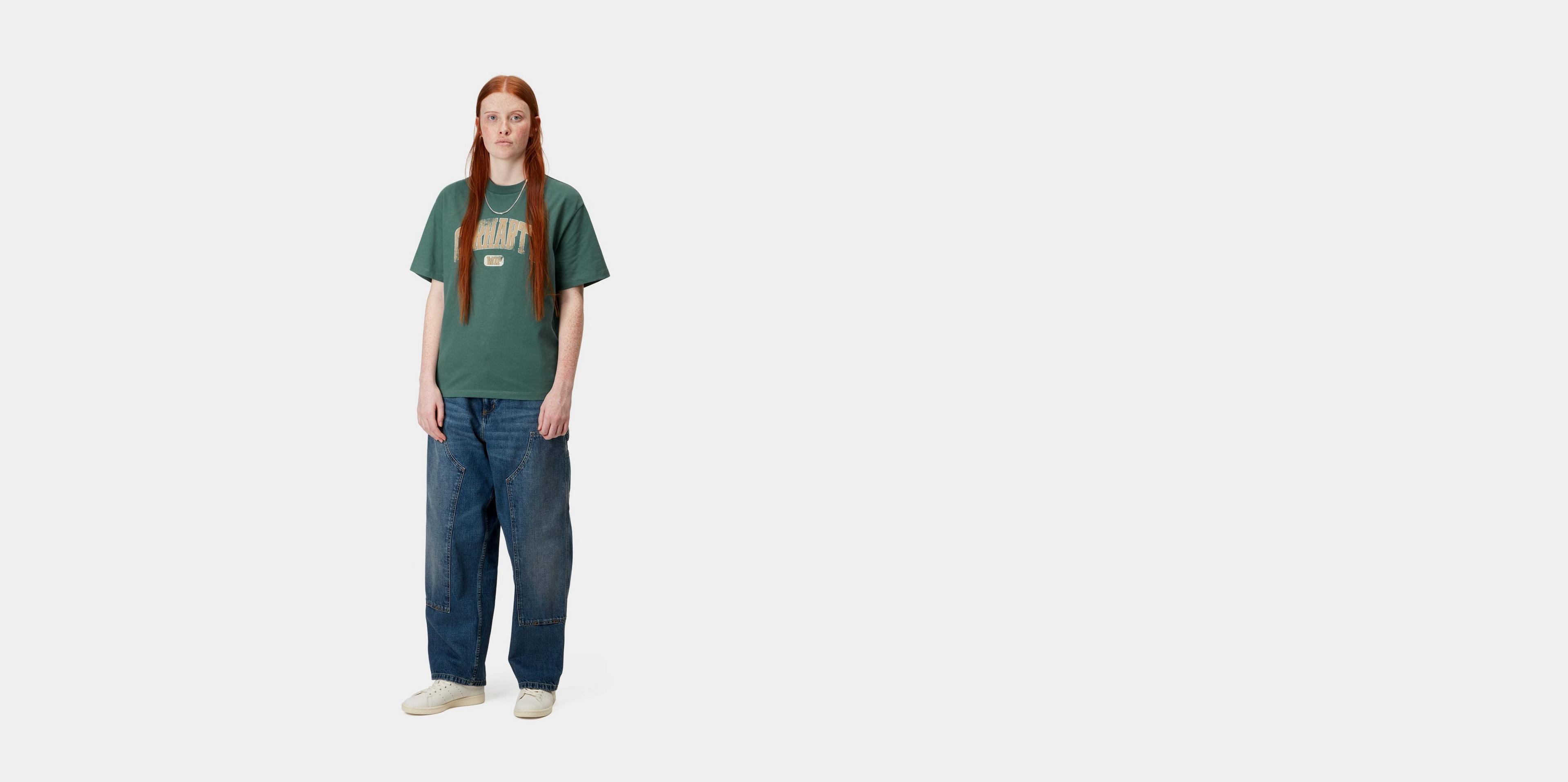 Carhartt WIP W' S/S Lecture T-Shirt, Silver Pine | Official
