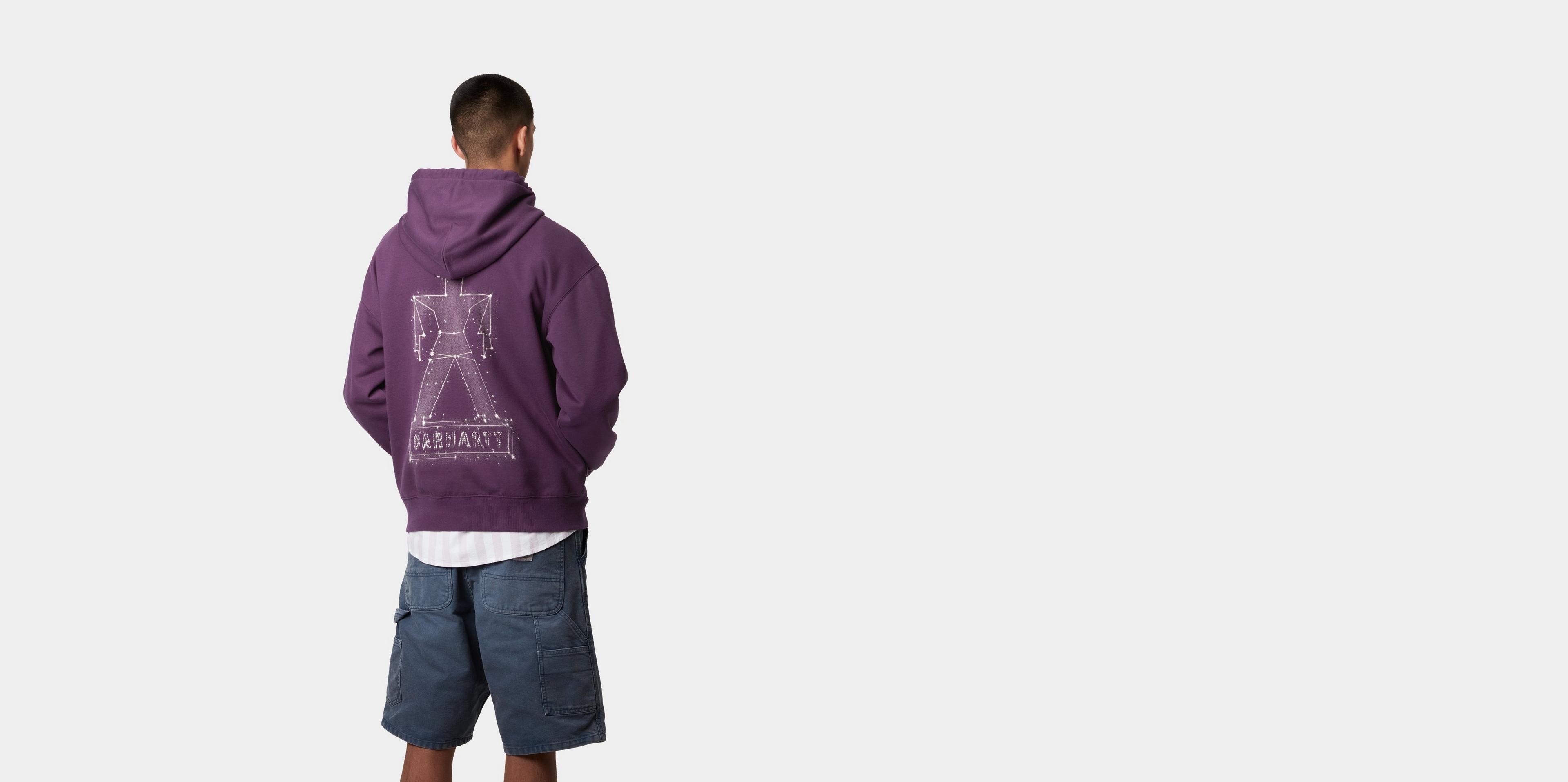 Carhartt WIP Hooded Stargazer Sweatshirt, Huckleberry / Wax