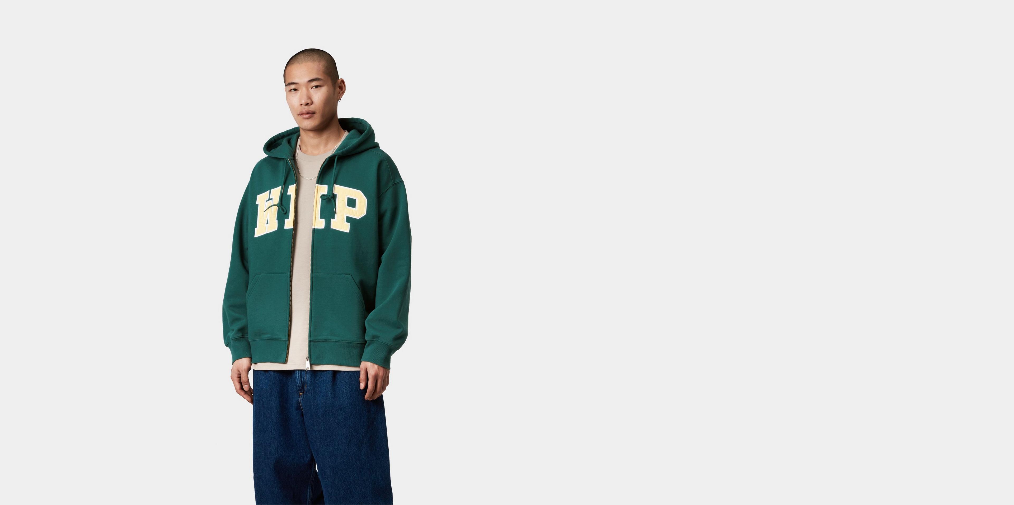【CARHARTT WIP】25ss HOODED WIP SWEAT JACKET Carhartt WIP Hooded WIP Sweat Jacket, Rainforest | Official