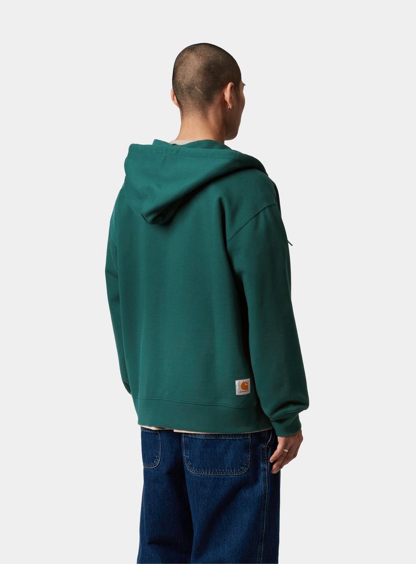 パーカー・フーディ CARHARTT HOODED WAFFLE JACKET 5SA156 Carhartt WIP Hooded WIP Sweat Jacket, Rainforest | Official