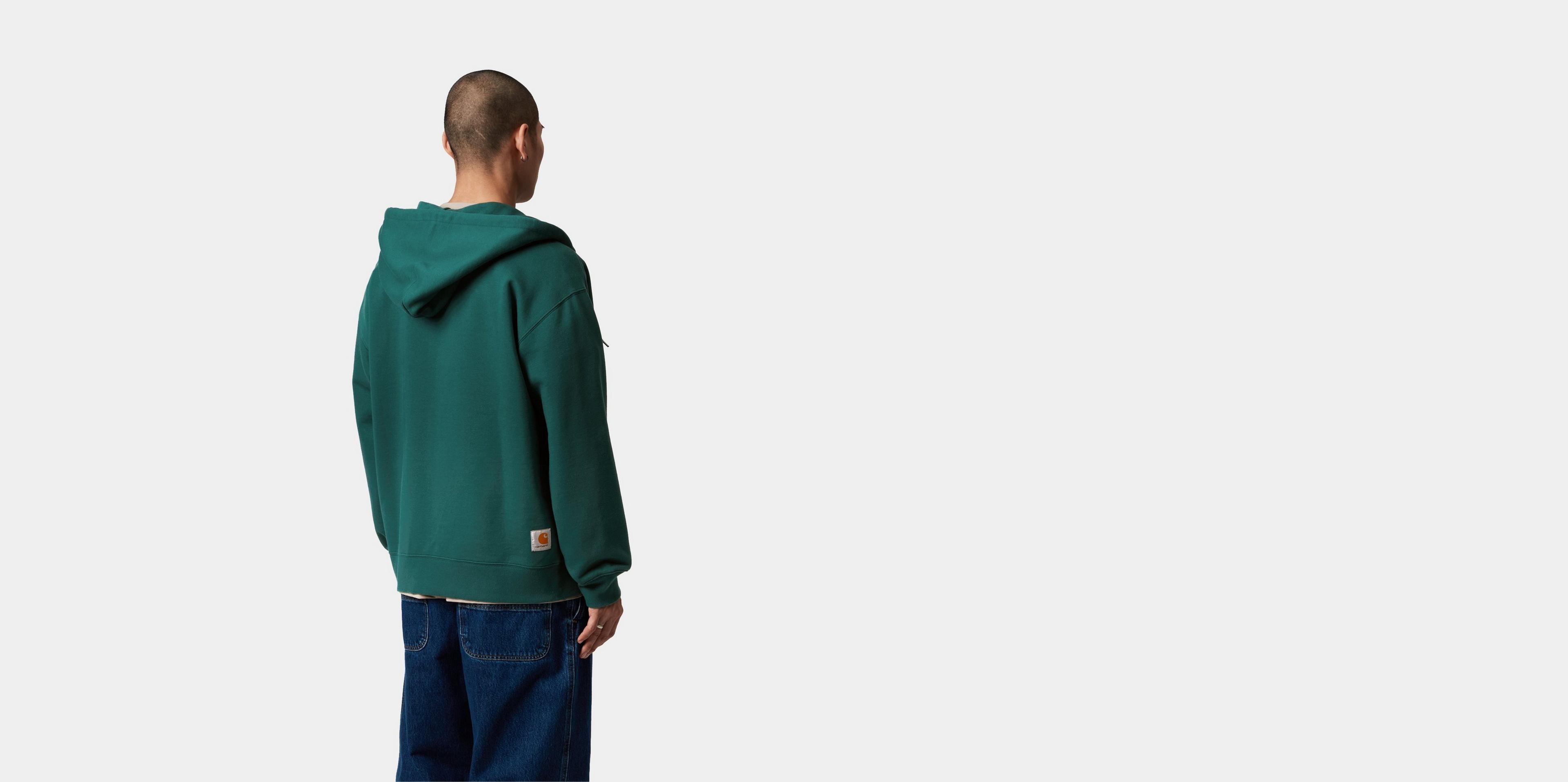 【Carhartt】HOODED JAZZY SWEAT JACKET R6141 Carhartt WIP Hooded WIP Sweat Jacket, Rainforest | Official