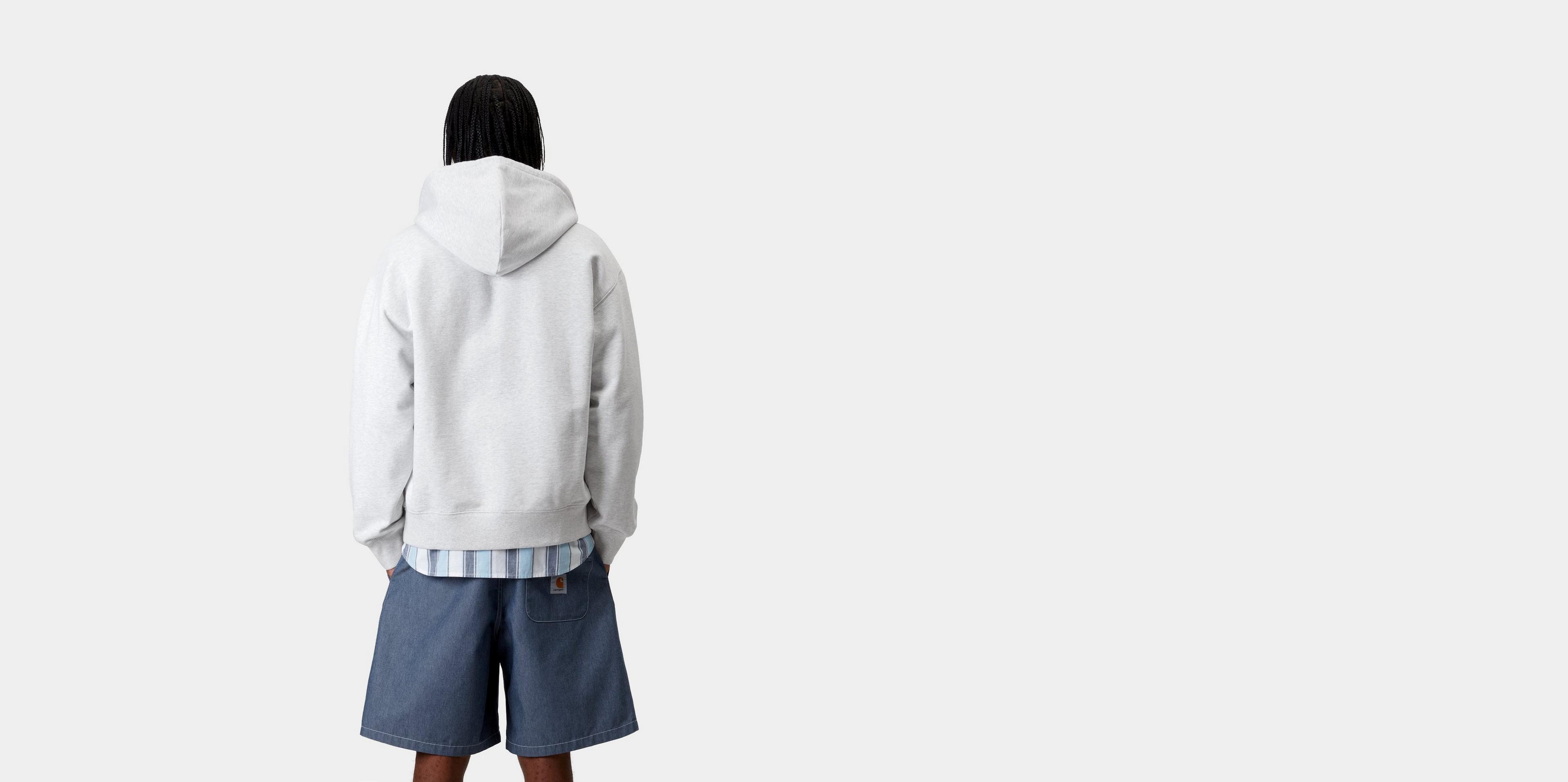 【CARHARTT WIP】HOODED WIP SWEAT JKT グレー Carhartt WIP Hooded WIP Sweat Jacket
