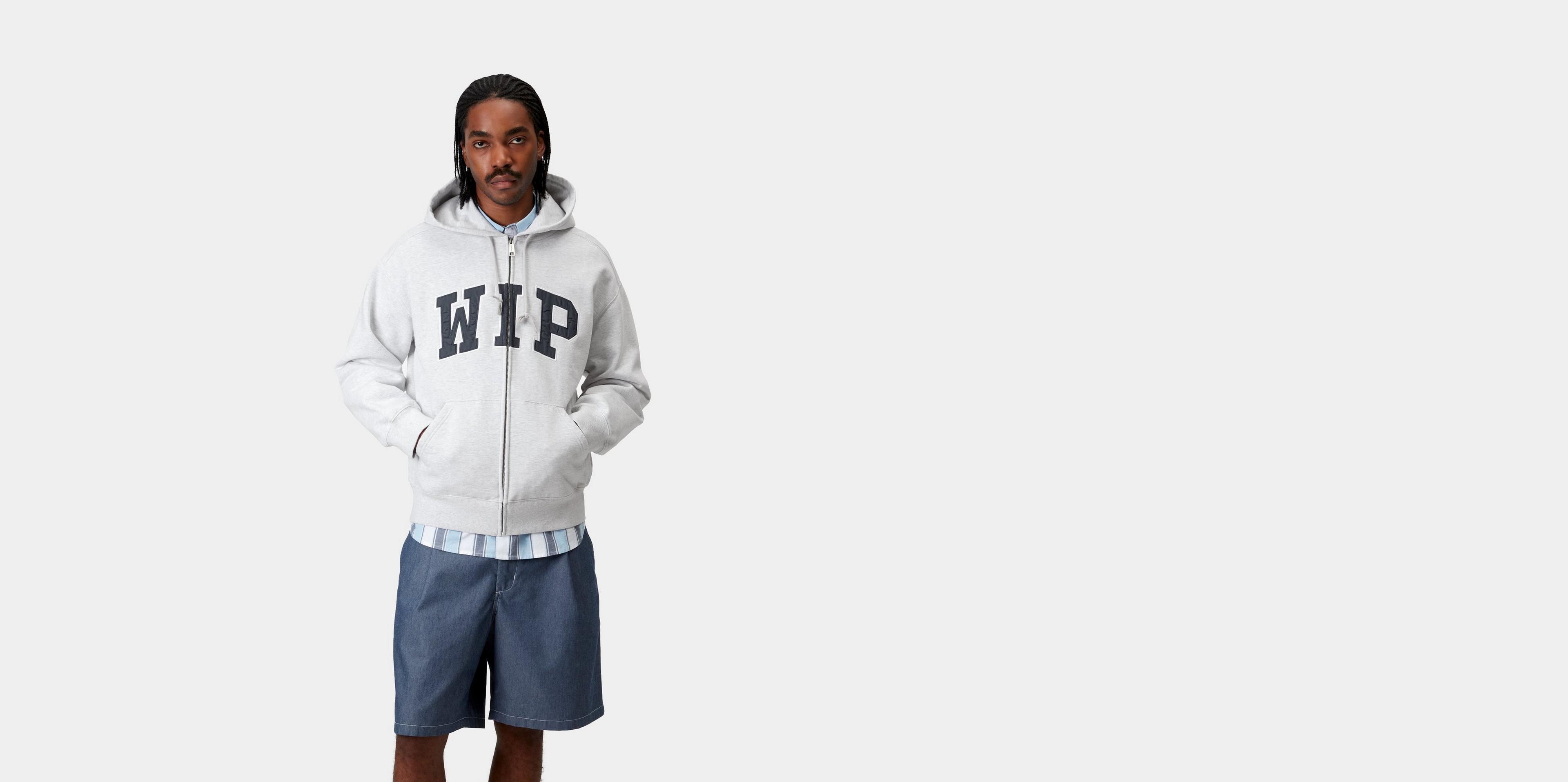 【CARHARTT WIP】HOODED WIP SWEAT JKT グレー Carhartt WIP Hooded WIP Sweat Jacket