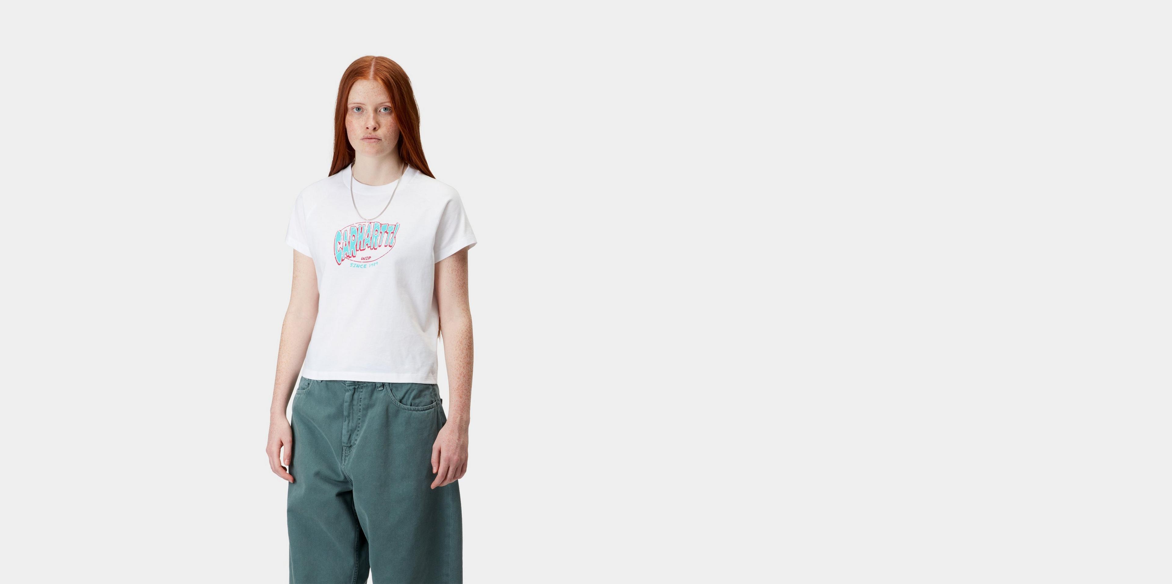 tシャツ 「Carhartt WIP」W' S/S HOT SCRIPT T-SHIRT レディース Carhartt WIP W' S/S Hot Script T-Shirt, Cherry | Official