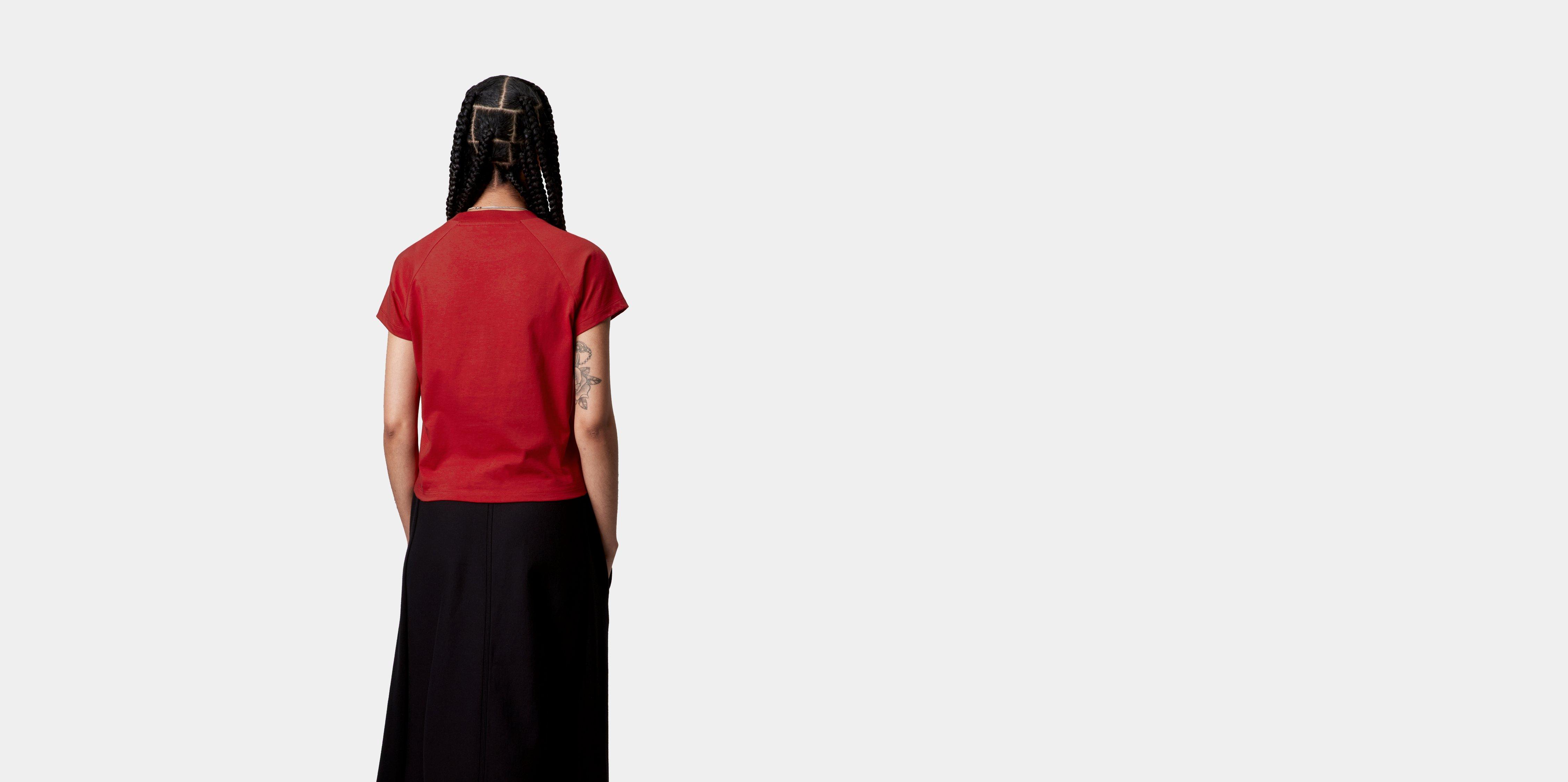 Carhartt WIP W' S/S Hot Script T-Shirt, Cherry | Official