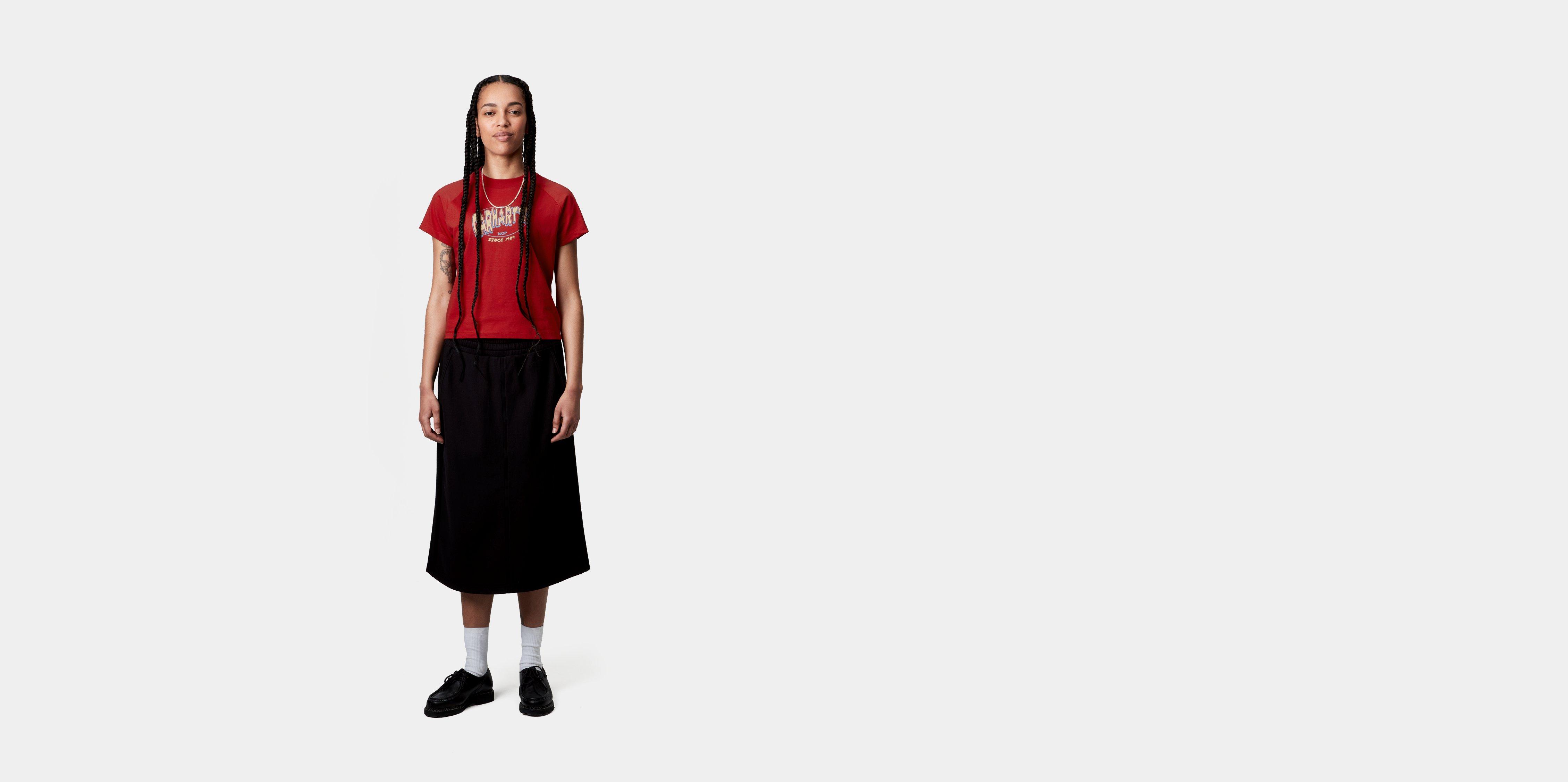 tシャツ 「Carhartt WIP」W' S/S HOT SCRIPT T-SHIRT レディース Carhartt WIP W' S/S Hot Script T-Shirt, Cherry | Official