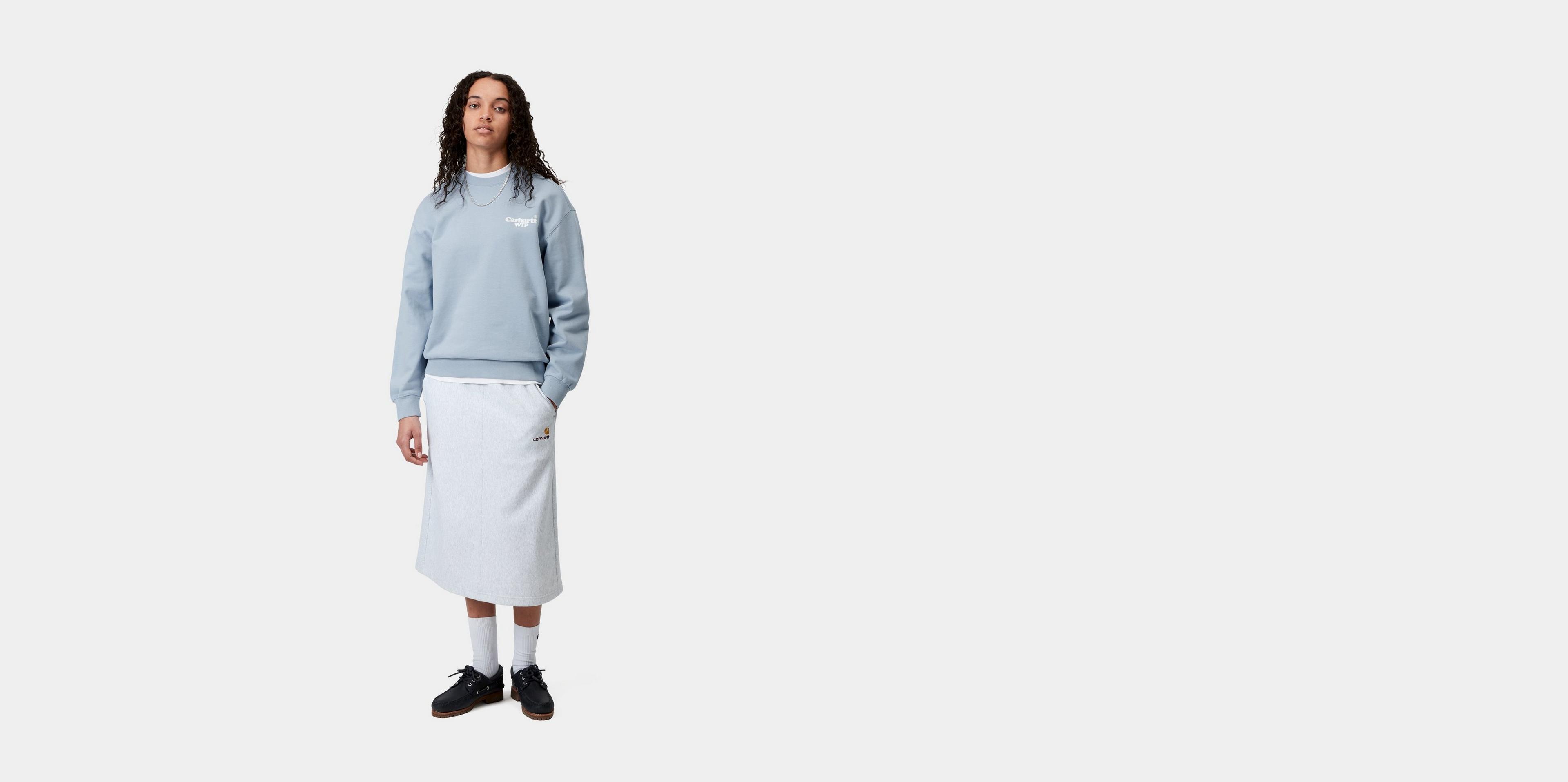 [CARHARTTWIP] BUTTON SWEATSHIRT ★大人気★ Carhartt WIP Button Sweatshirt | Blue – Page Button Sweatshirt