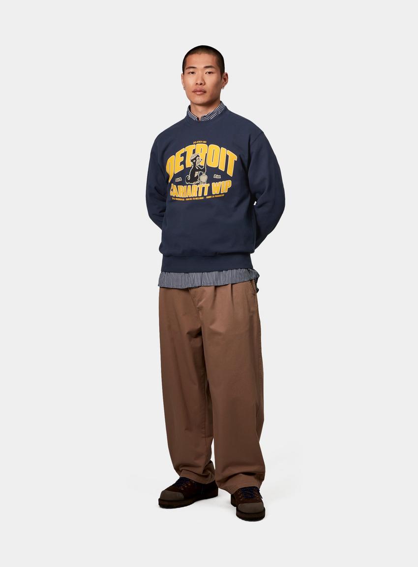 【Carhartt】 ★ UNDERGROUND SWEATSHIRT ★ LOOSE FIT Carhartt WIP Underground Sweatshirt, Blue | Official Online