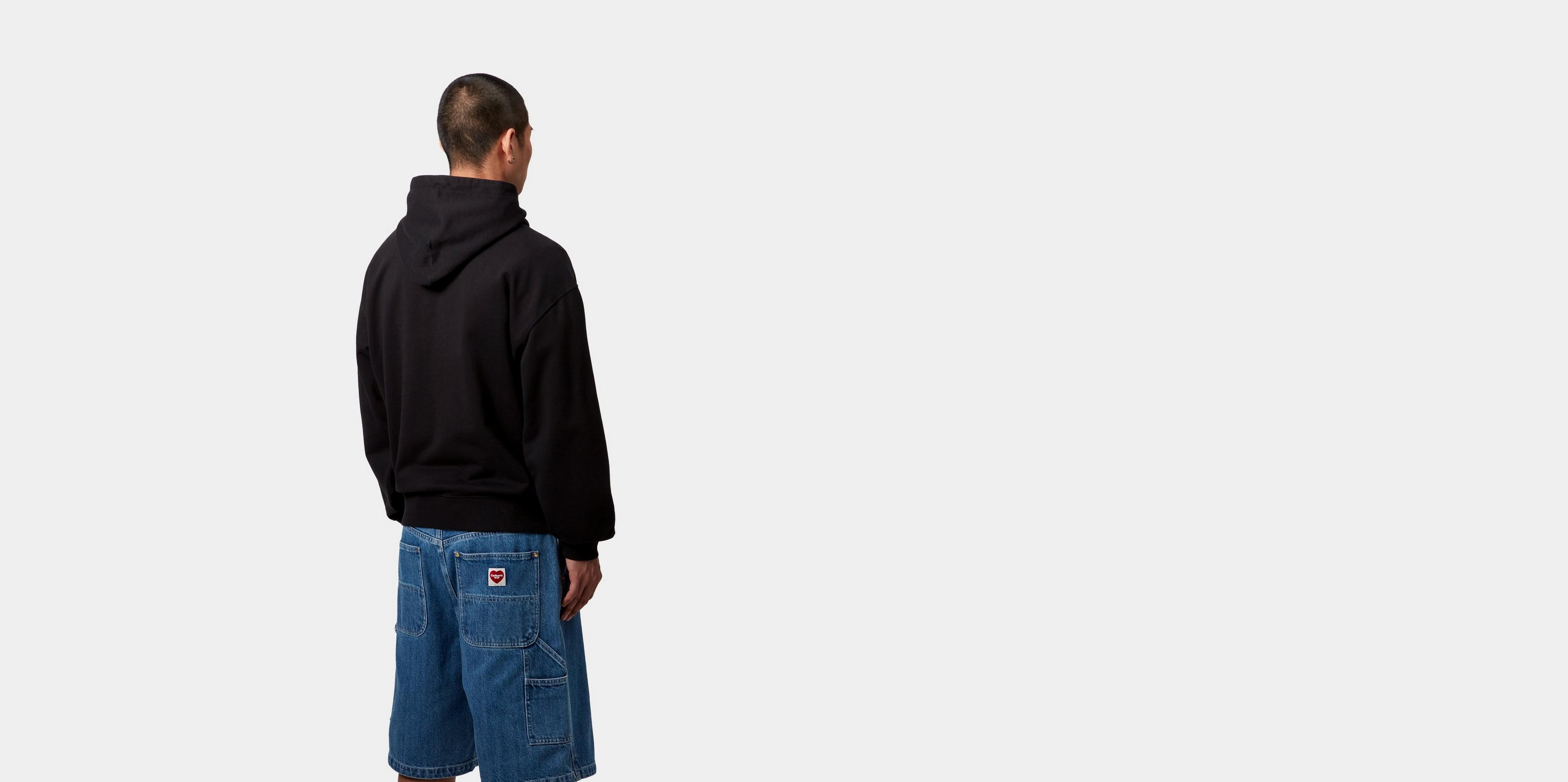 Carhartt WIP Hooded Flaming Ducks Sweatshirt, Black