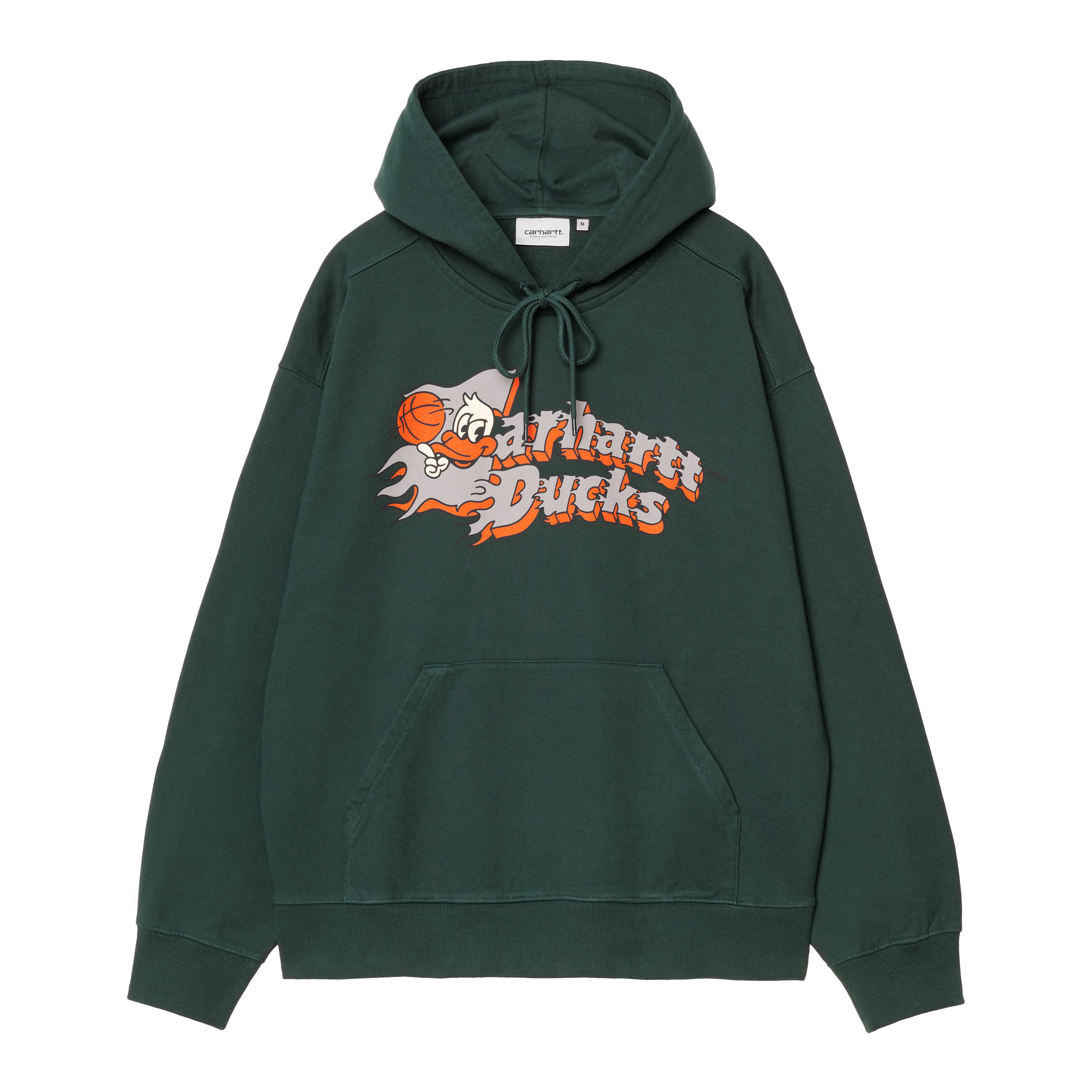 ★ドイツ発*carhartt WIP*新作*Flaming Ducks フーディ/BLACK★ Carhartt WIP Flaming Ducks Bomber, Conifer / Wax | Official