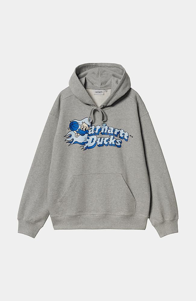 ★ドイツ発*carhartt WIP*新作*Flaming Ducks フーディ/GREY★ Carhartt WIP Hooded Flaming Ducks Sweatshirt, Grey Heather
