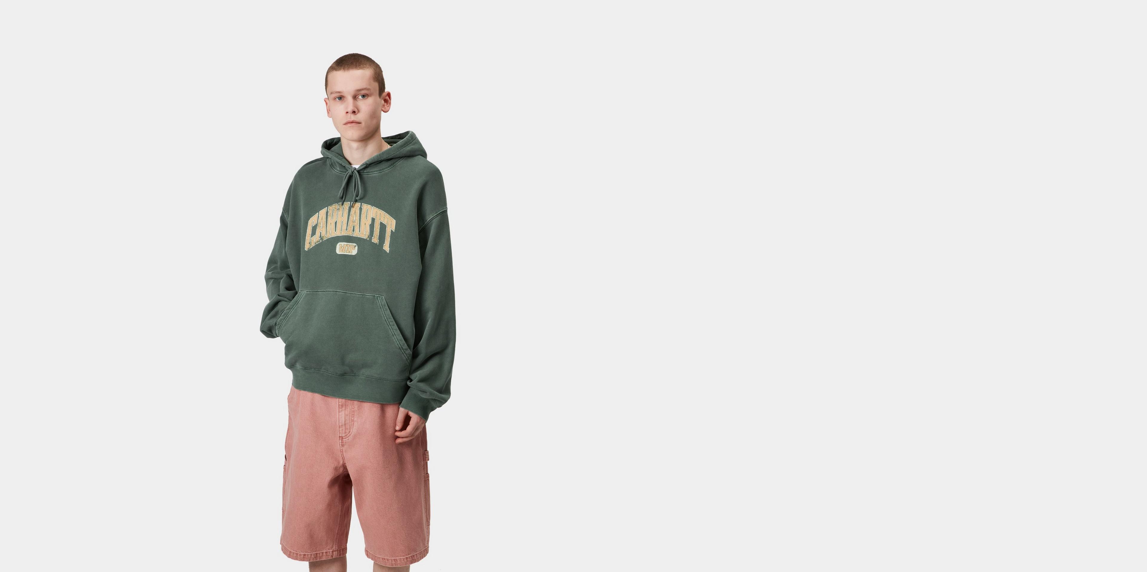 ★CARHARTT WIP Hooded Library Sweatshirt 関税込★ Carhartt WIP Hooded Library Sweatshirt, Conifer | Official