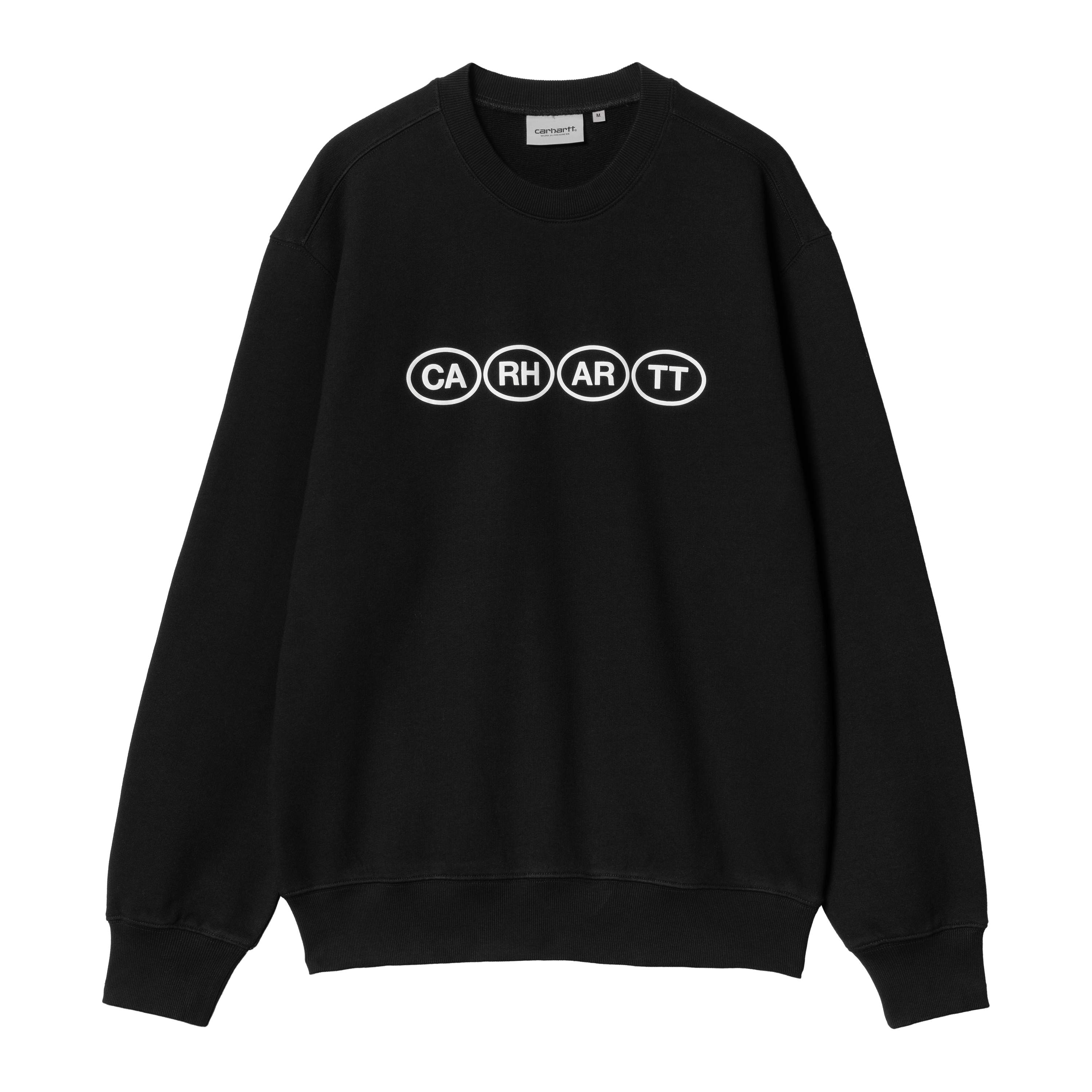 Carhartt WIP Bumper Sweatshirt, Black / White | Official