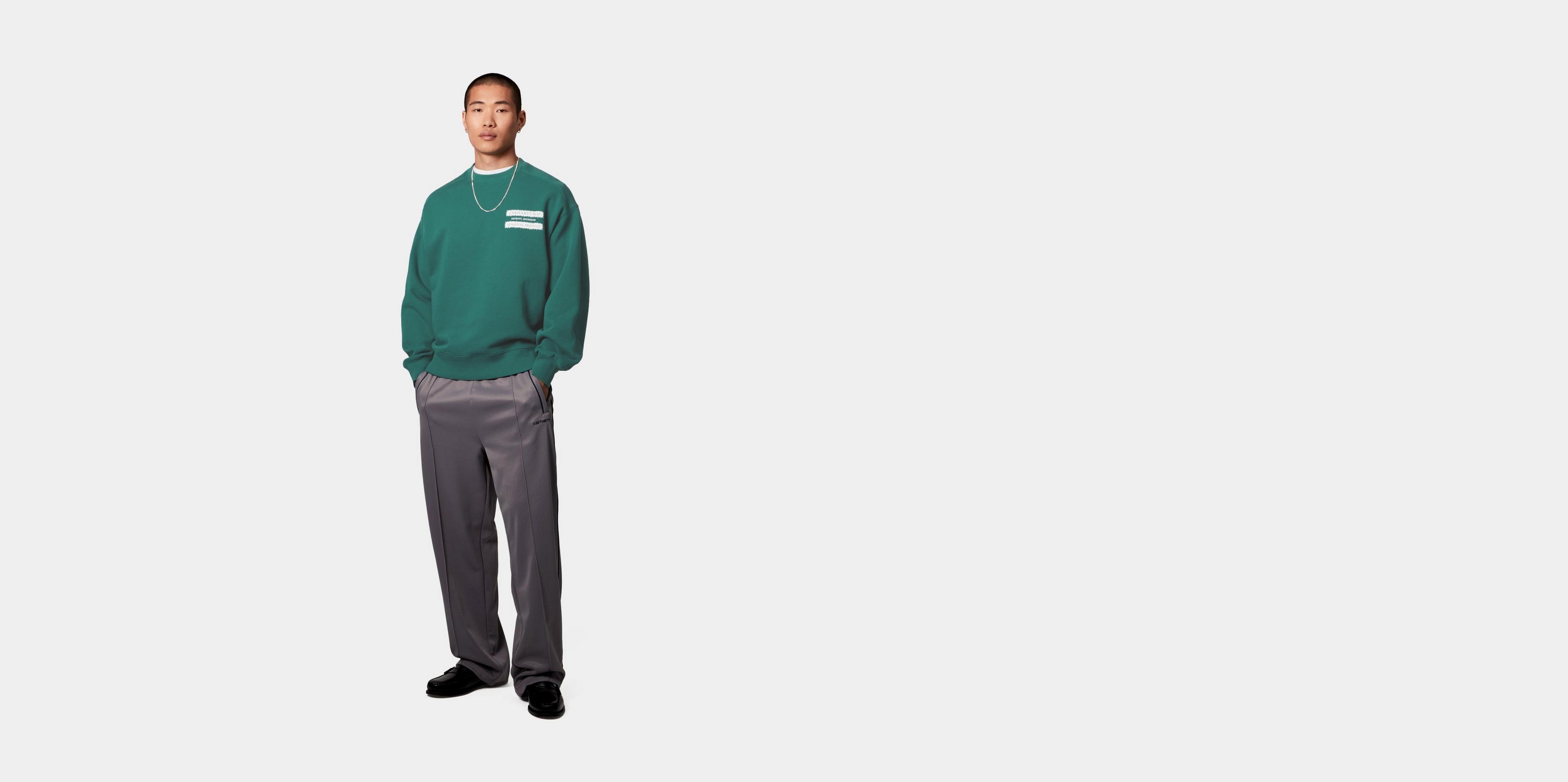 Carhartt WIP Catalogue Sweatshirt, Rainforest / White