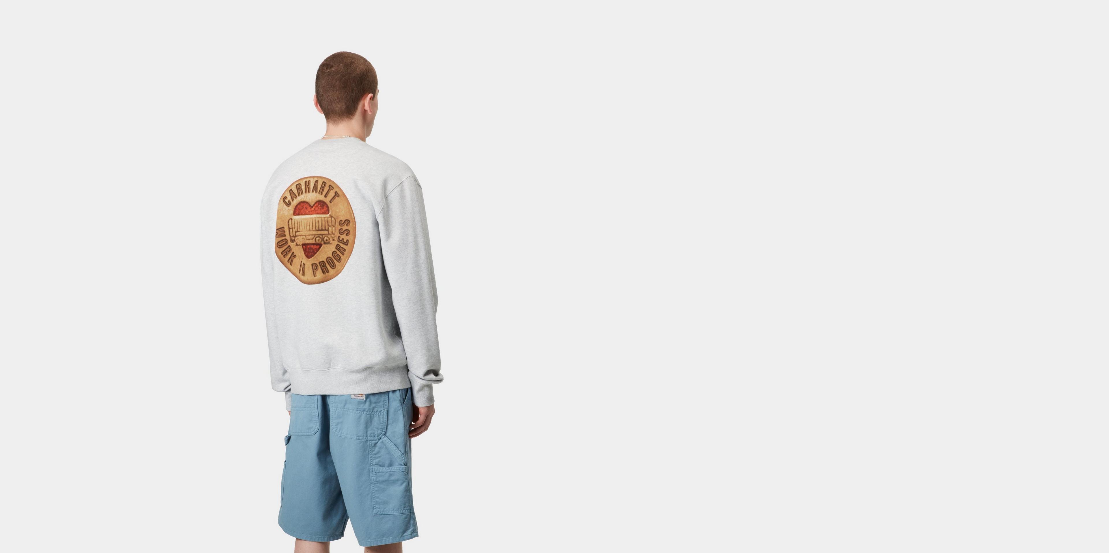 [CARHARTTWIP] BUTTON SWEATSHIRT ★大人気★ Carhartt WIP Button Sweatshirt | Blue – Page Button Sweatshirt