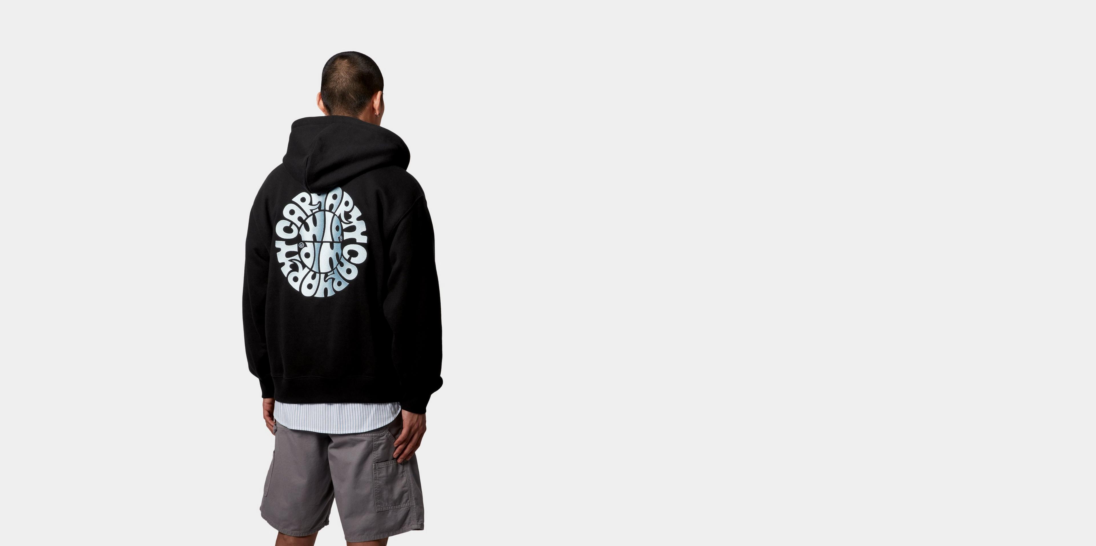 ★CARHARTT WIP Hooded Jazzy Sweat Jacket 関税込★ Carhartt WIP Hooded Jazzy Sweat Jacket, Black / Air Sky