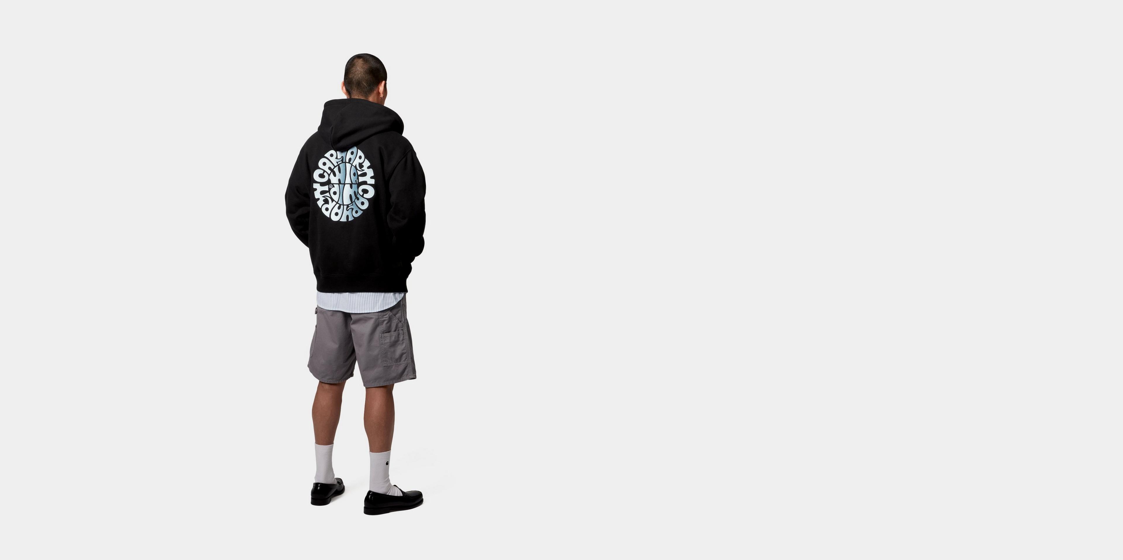 ★CARHARTT WIP Hooded Jazzy Sweat Jacket 関税込★ Carhartt WIP Hooded Jazzy Sweat Jacket, Black / Air Sky