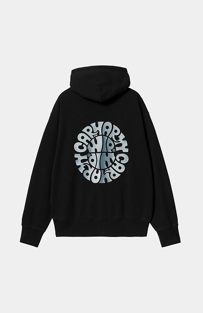 Carhartt WIP Hooded Jazzy Sweat Jacket, Black / Air Sky Carhartt WIP Hooded Jazzy Sweat Jacket, Black / Air Sky