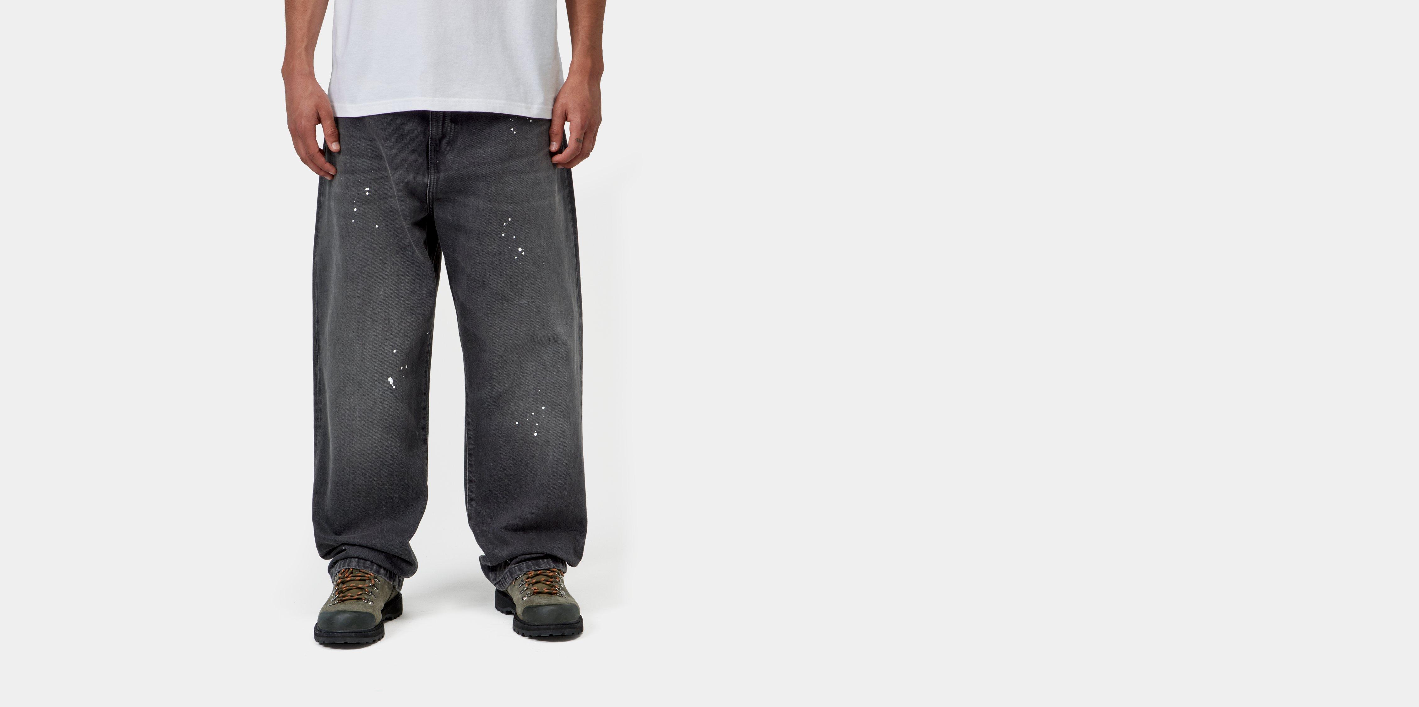 Carhartt WIP Landon Pant Black destroy wash, splatter | 30 | Men