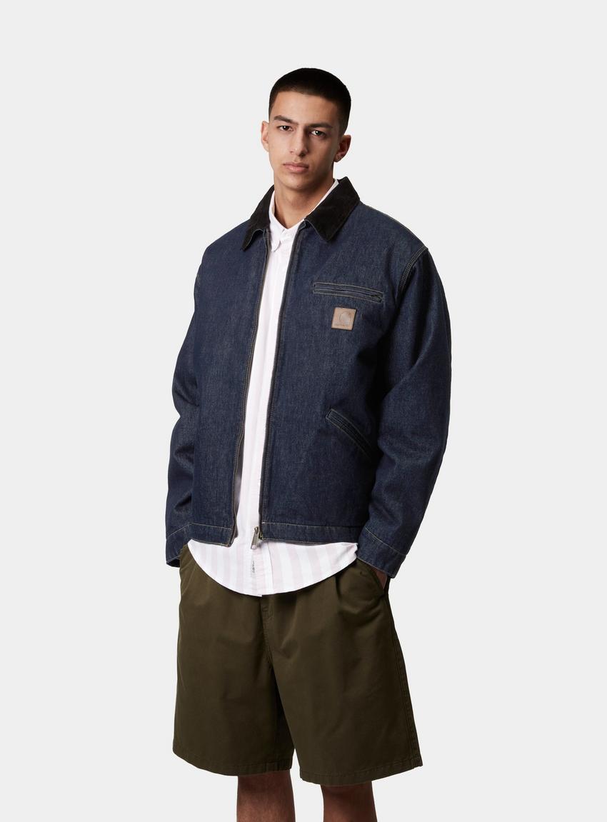 Carhartt WIP OG Detroit Jacket, Blue / Black | Official Carhartt WIP OG Detroit Jacket, Blue / Black | Official