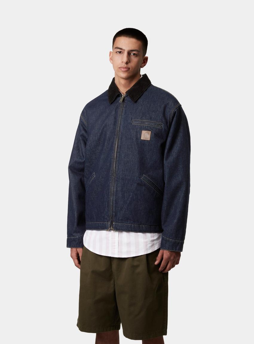 Carhartt WIP OG Detroit Jacket, Blue / Black | Official Carhartt WIP OG Detroit Jacket, Blue / Black | Official
