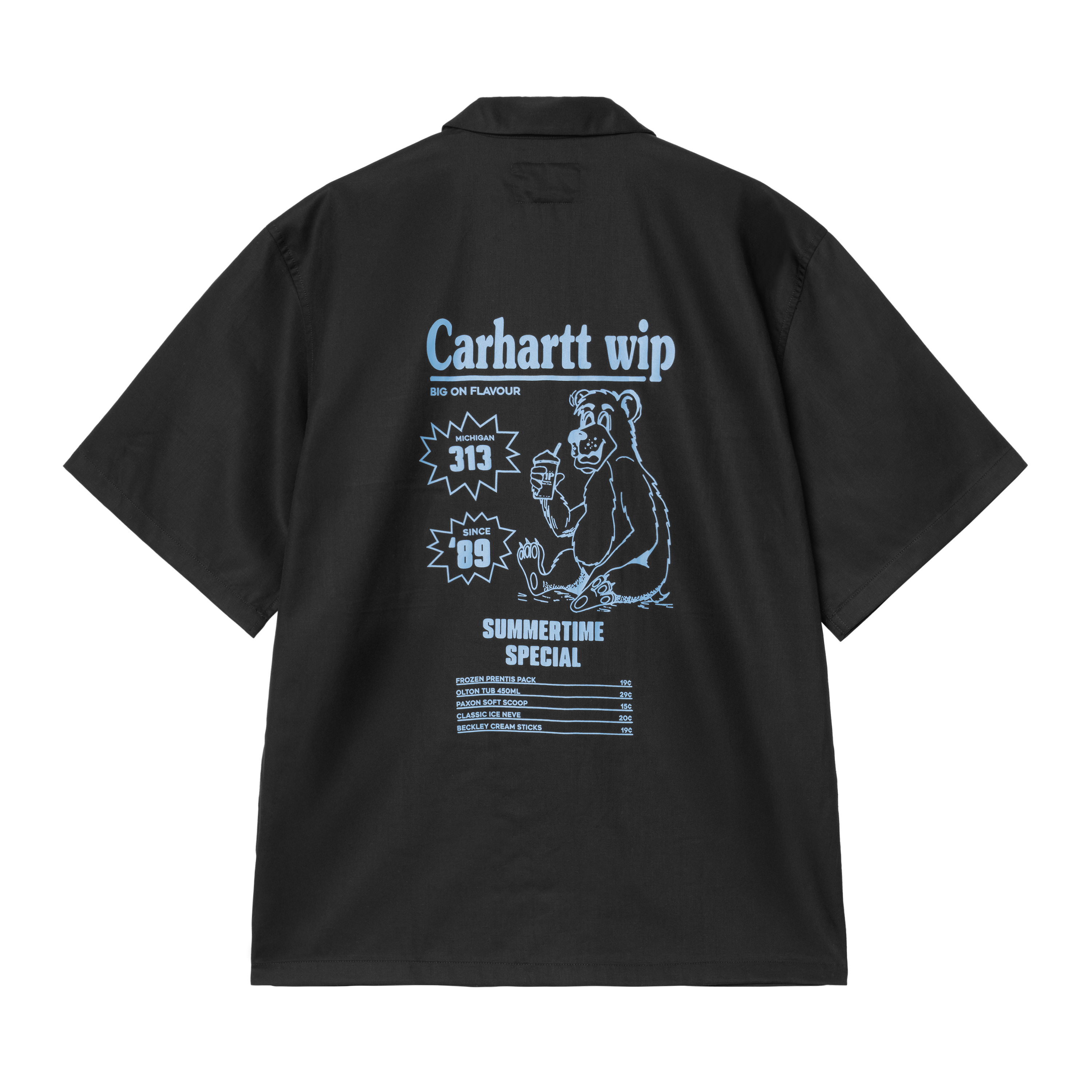さらに100円引き◆CARHARTT◆S/S SPILL T-SHIRT Carhartt WIP S/S Deli Shirt, Black / Bluebird | Official