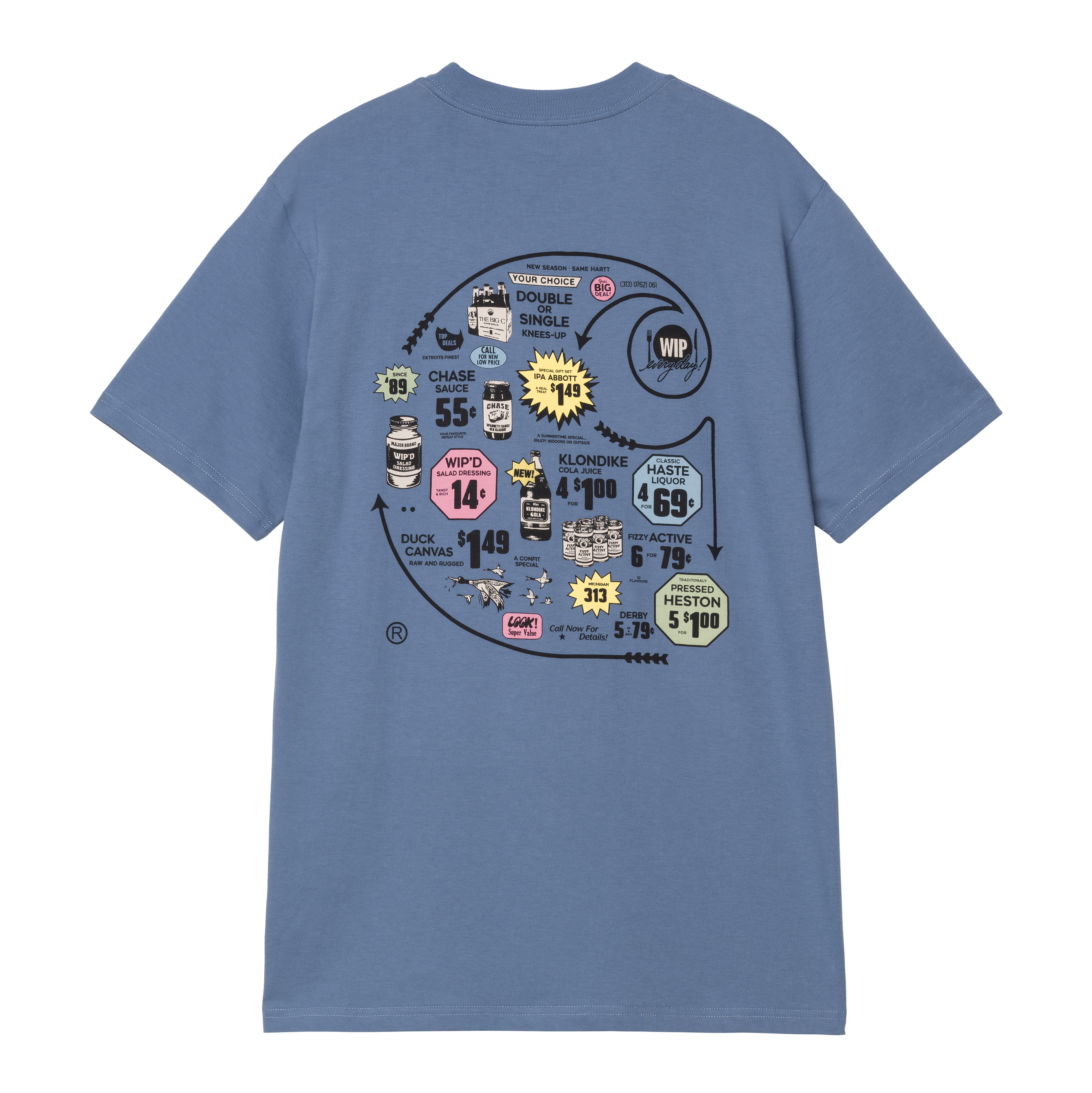 大人気★CARHARTT★S/S CATALOGUE C LOGO T-SHIRT 3色/追跡O Carhartt WIP S/S Catalogue C Logo T-Shirt, Blue Iris