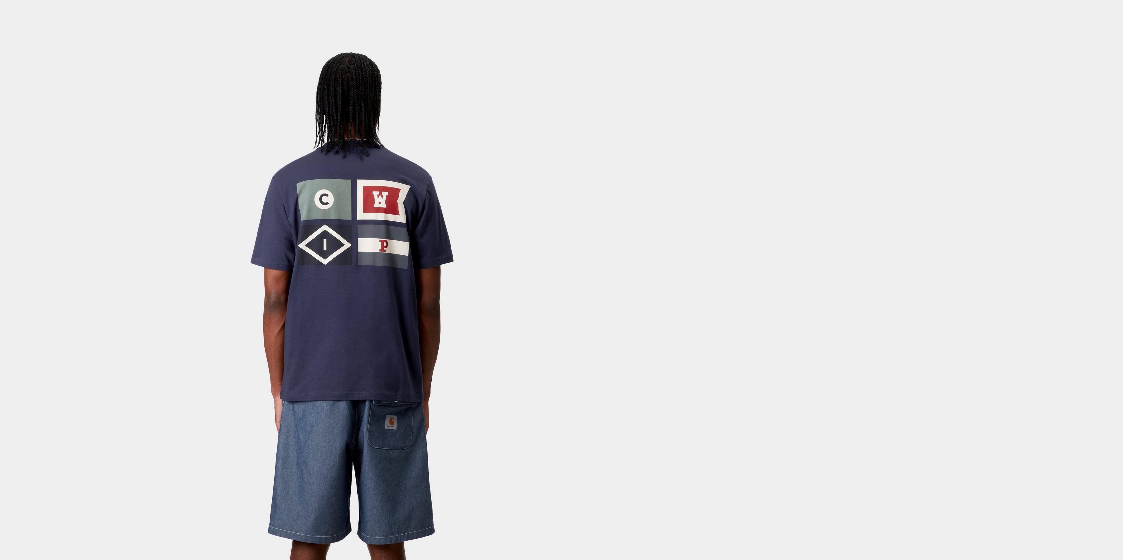 【Carhartt】 S/S FLAGS T-SHIRT  R5829 Carhartt WIP S/S Flags T-Shirt, Space | Official Online Store