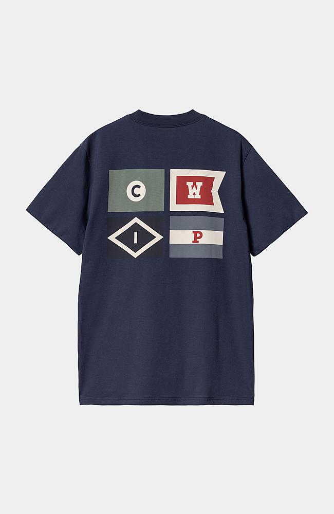 【Carhartt】 S/S LOGO T-SHIRT R6157 Carhartt WIP S/S Flags T-Shirt, Space | Official Online Store