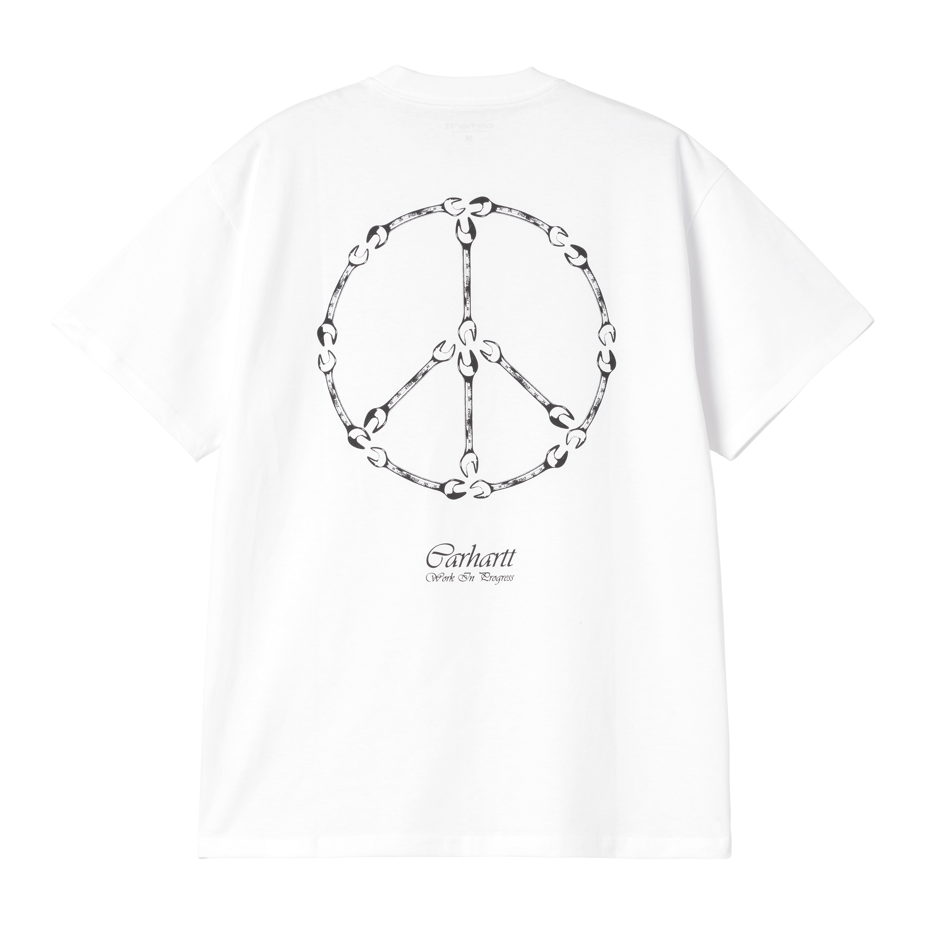 ★ドイツ発*carhartt WIP*新作*Peace And Work Tシャツ/WHITE★ Carhartt WIP S/S Peace And Work T-Shirt, White / Black
