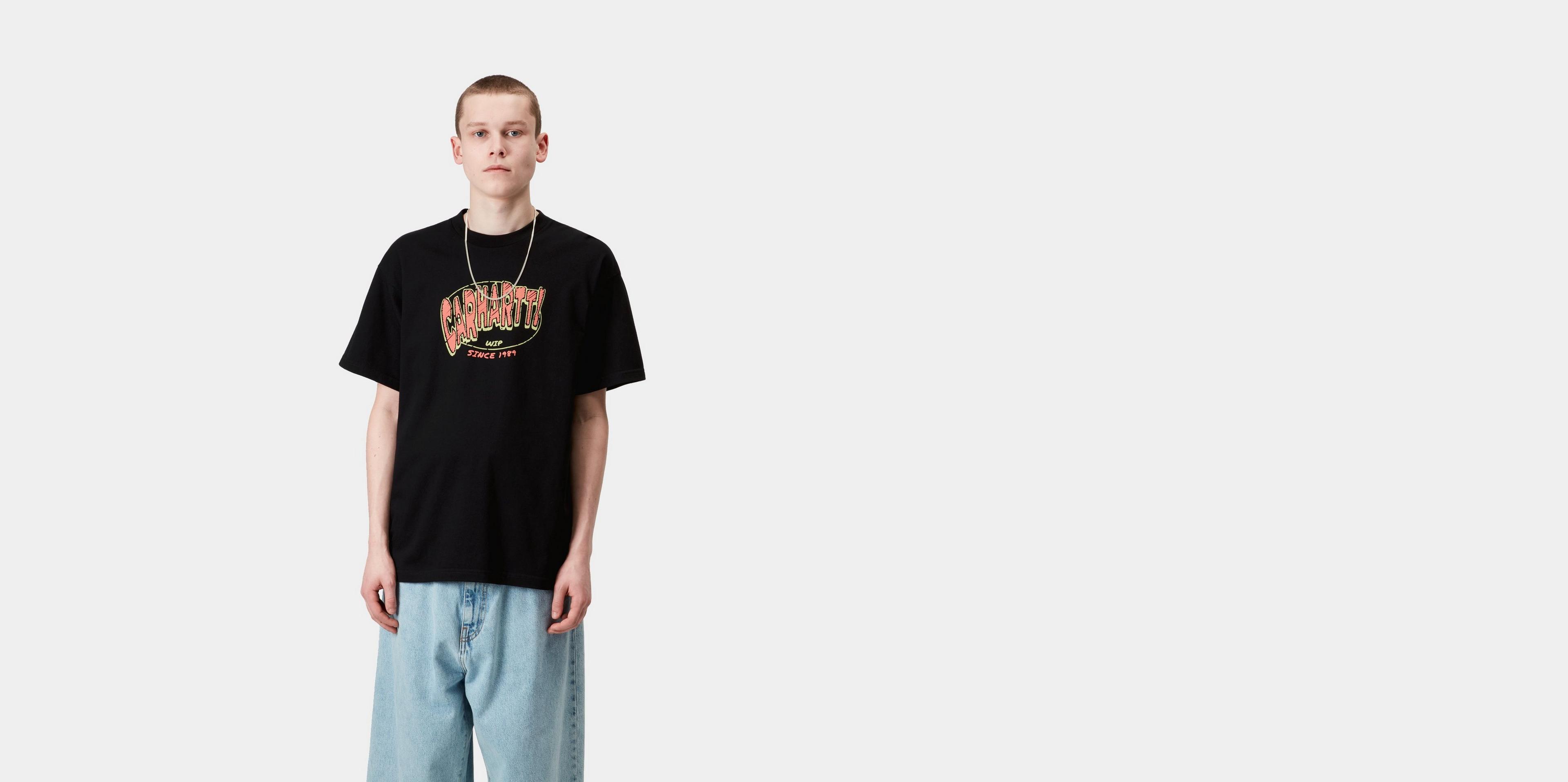 Carhartt WIP S/S Hot Script T-Shirt, Black | Official Online