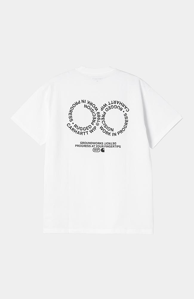 【送料&関税込】Carhartt White Cotton S/s Rotation T-shirt Carhartt WIP S/S Rotation T-Shirt, White / Black | Official