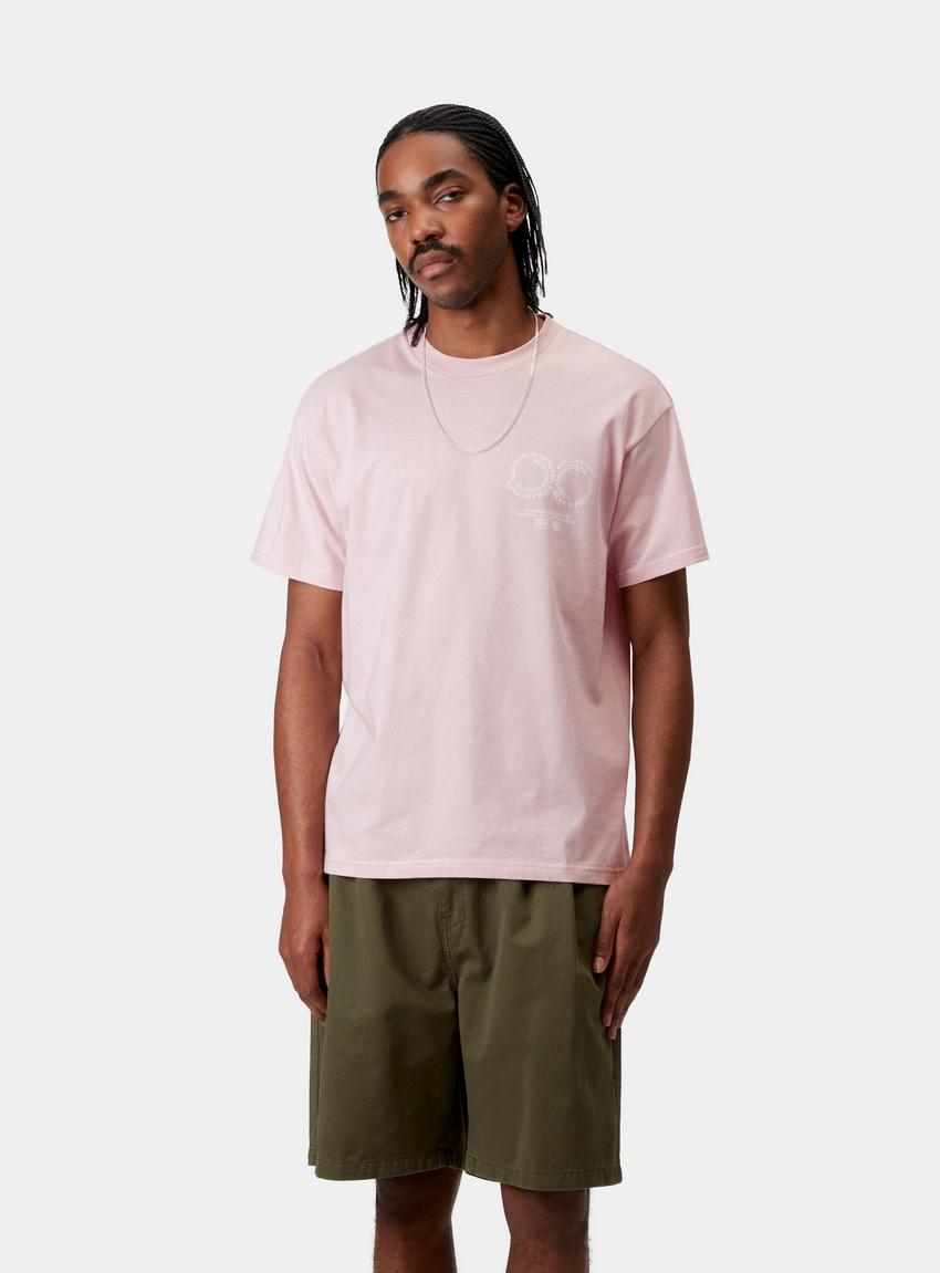 Tシャツ・カットソー Carhartt Wip S S Rotation T-Shirt Air Pink White Carhartt WIP S/S Rotation T-Shirt, Air Pink / White