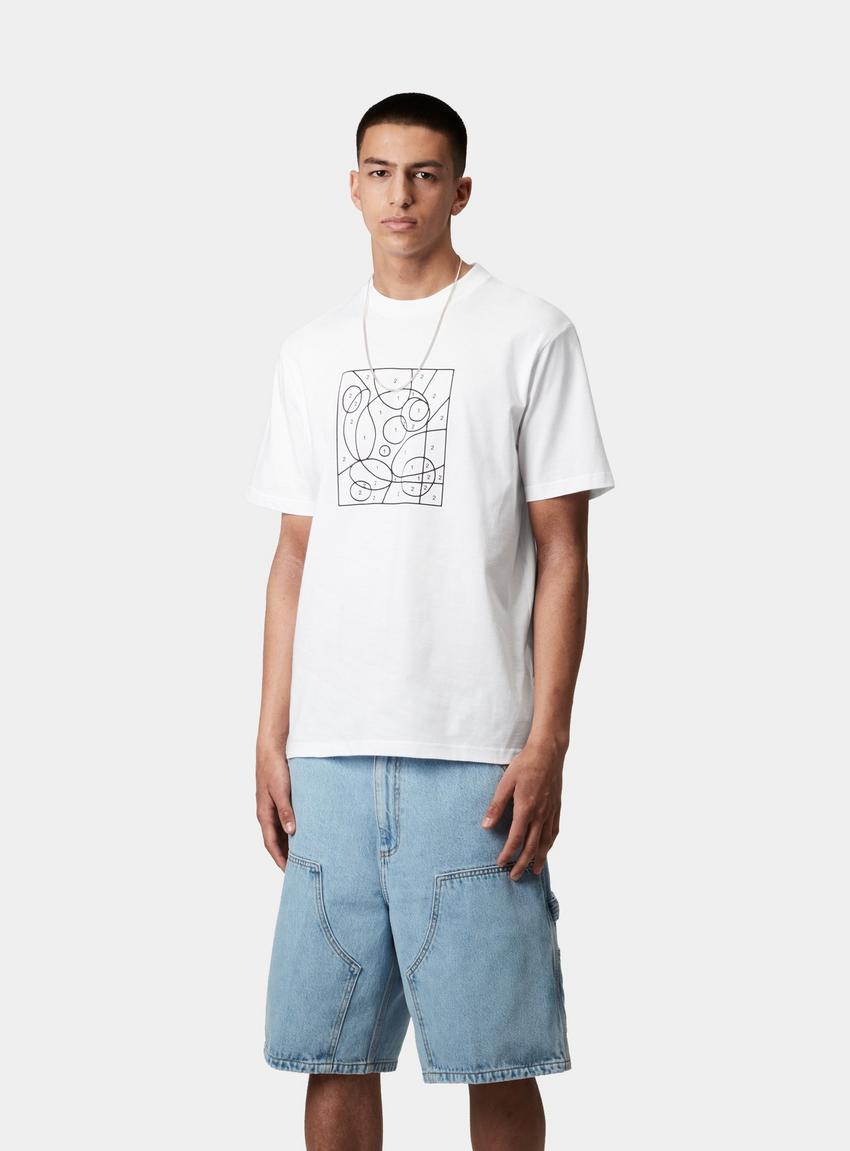 【Carhartt】 S/S BY THE NUMBERS T-SHIRT R6154 Carhartt WIP S/S By The Numbers T-Shirt, White / Black
