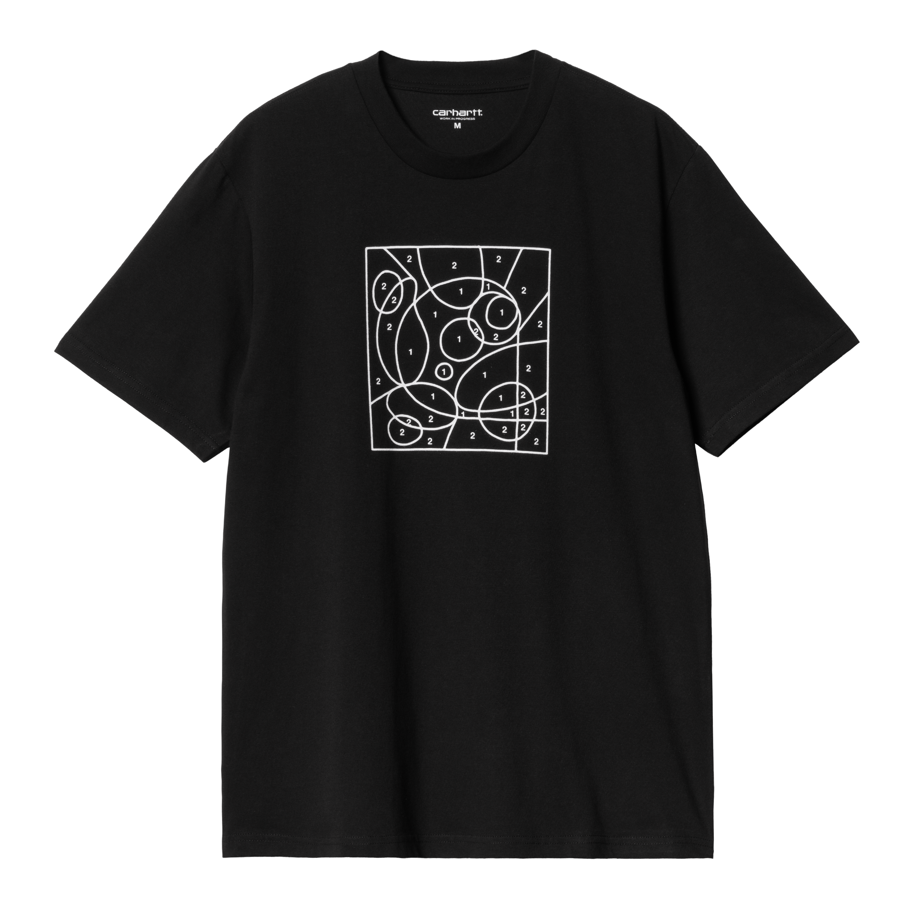 Carhartt WIP Short Sleeve By The Numbers T-Shirt in Nero