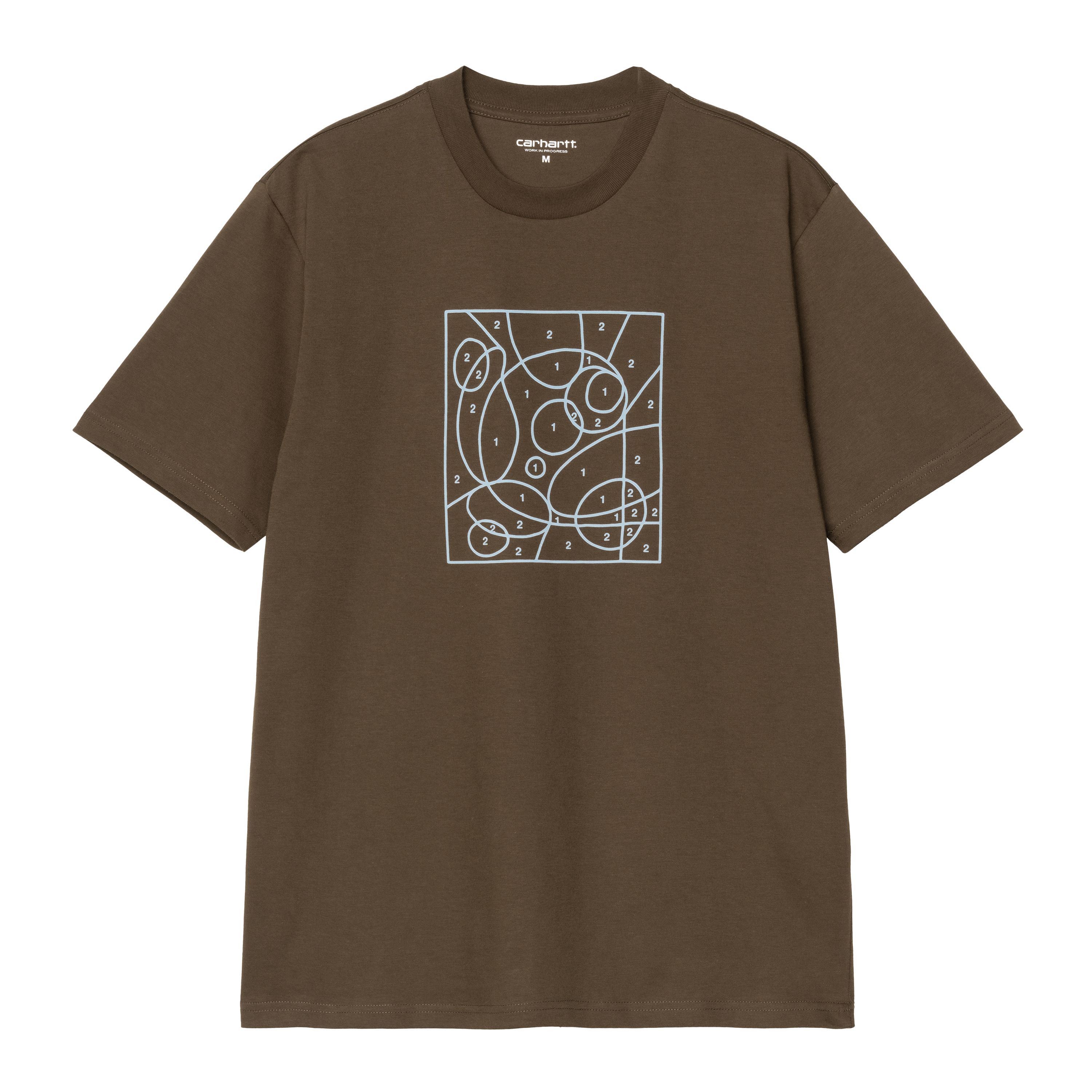 Carhartt WIP Short Sleeve By The Numbers T-Shirt in Brown