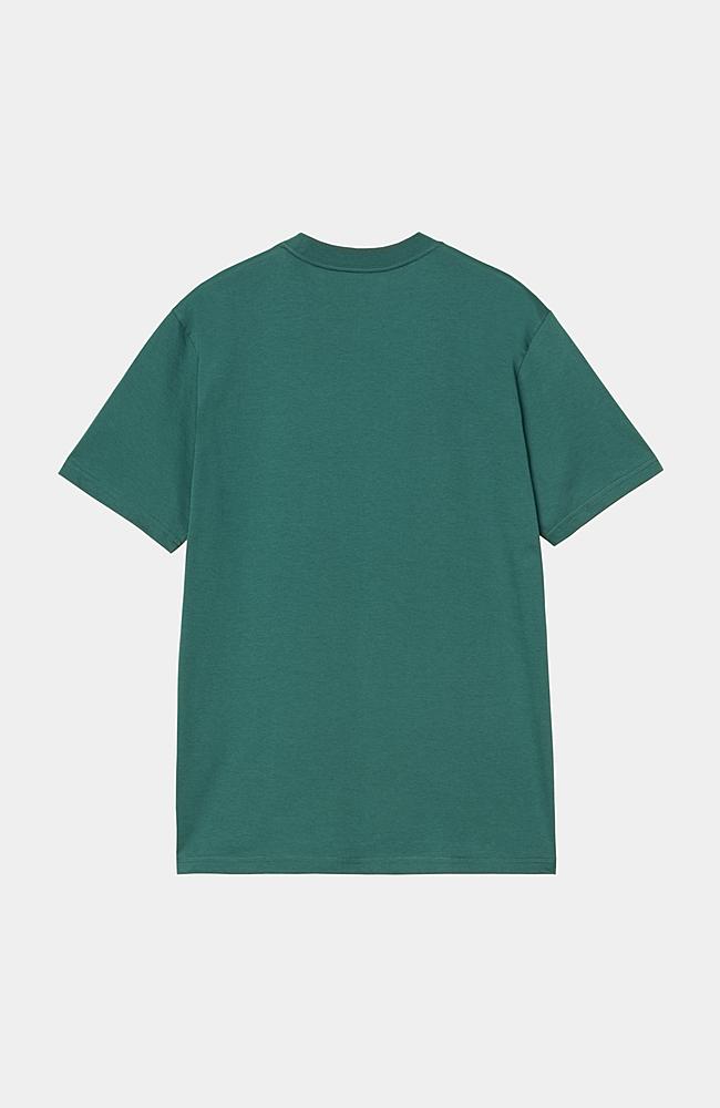 【Carhartt】 S/S BY THE NUMBERS T-SHIRT R6154 Carhartt WIP S/S By The Numbers T-Shirt, Rainforest / Air