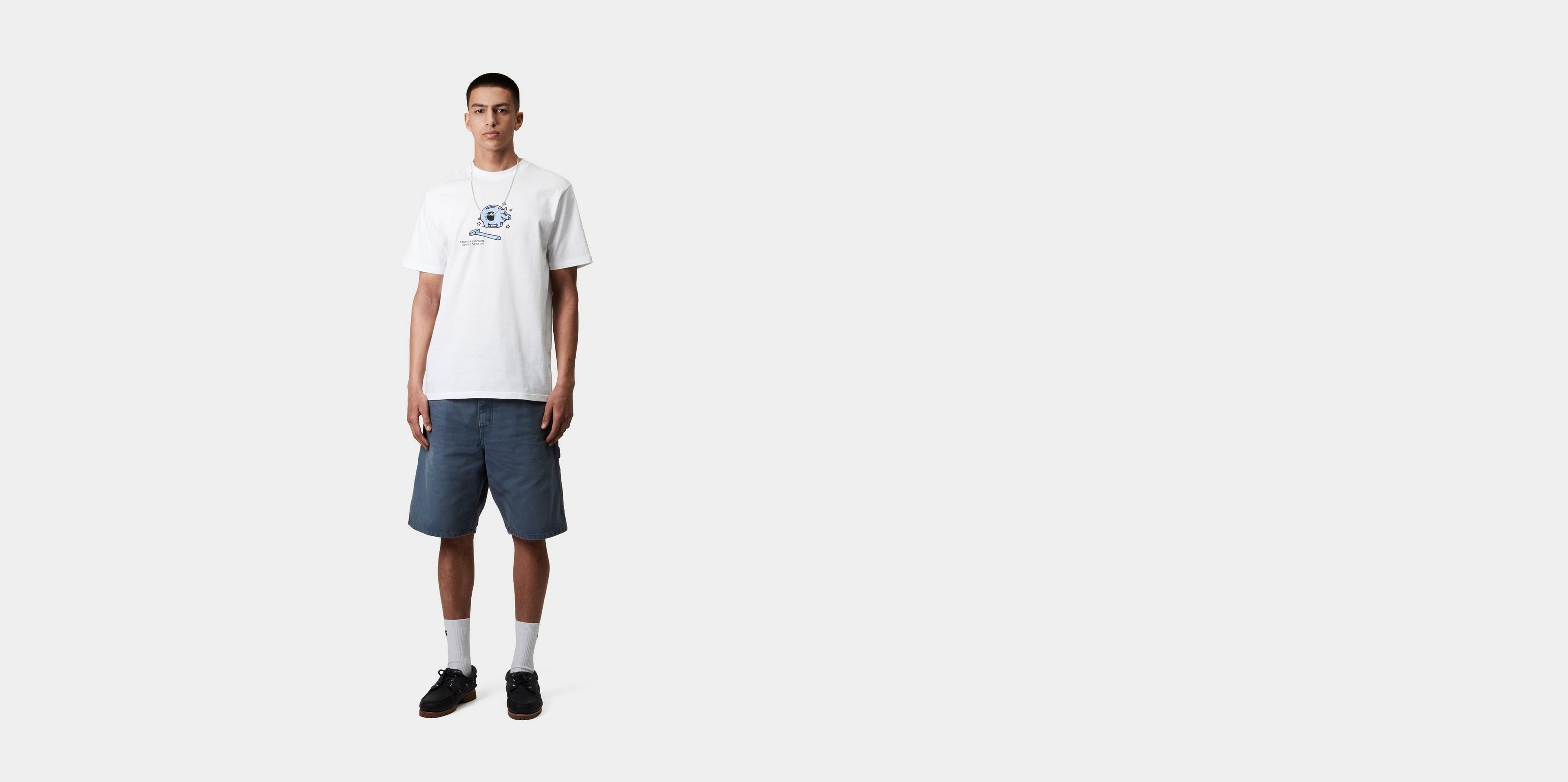 【Carhartt】 S/S PIGGYBANK T-SHIRT ★ LOOSE FIT Carhartt WIP S/S Piggybank T-Shirt, White | Official Online
