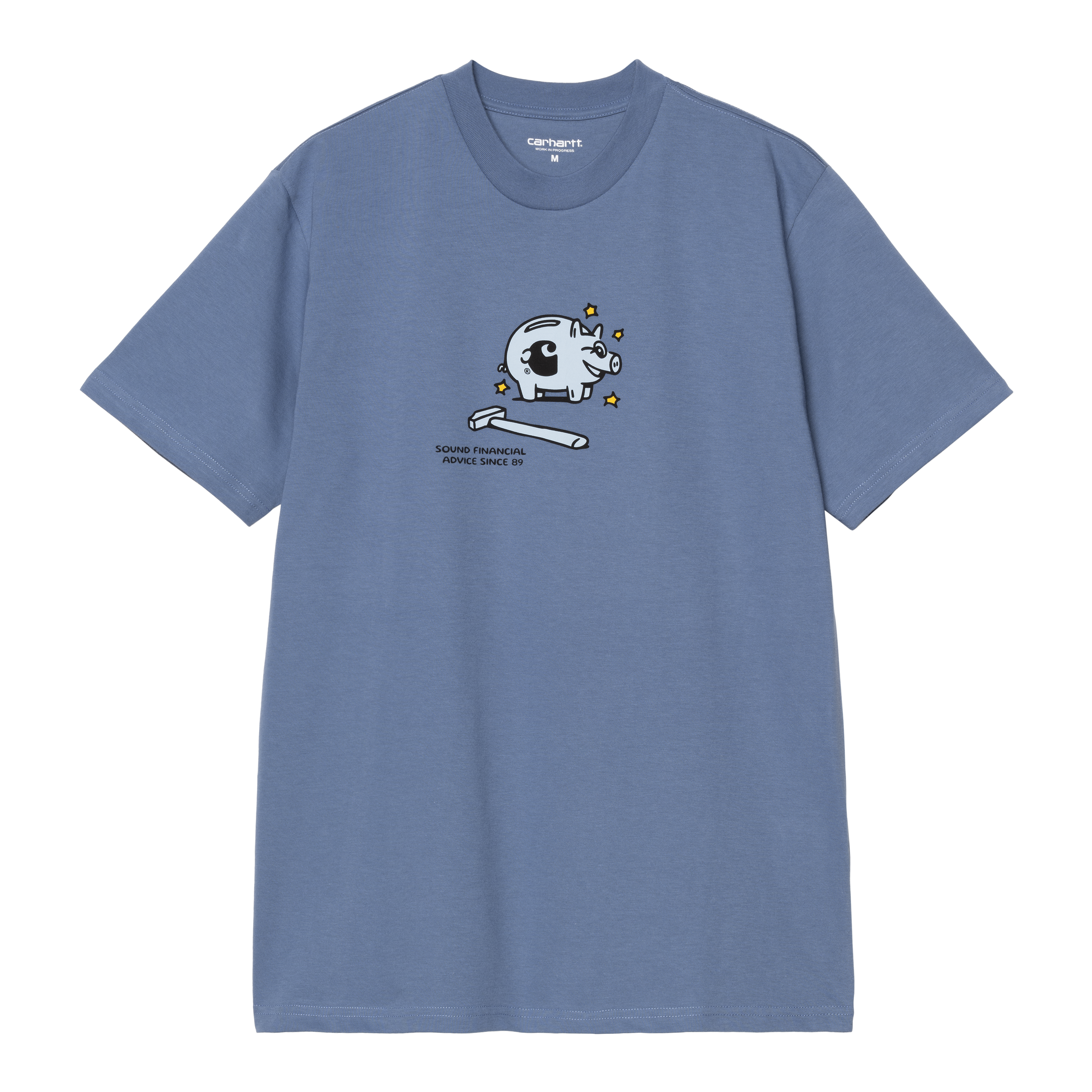 【Carhartt】 S/S PIGGYBANK T-SHIRT ★ LOOSE FIT Carhartt WIP S/S Piggybank T-Shirt, Blue Iris | Official