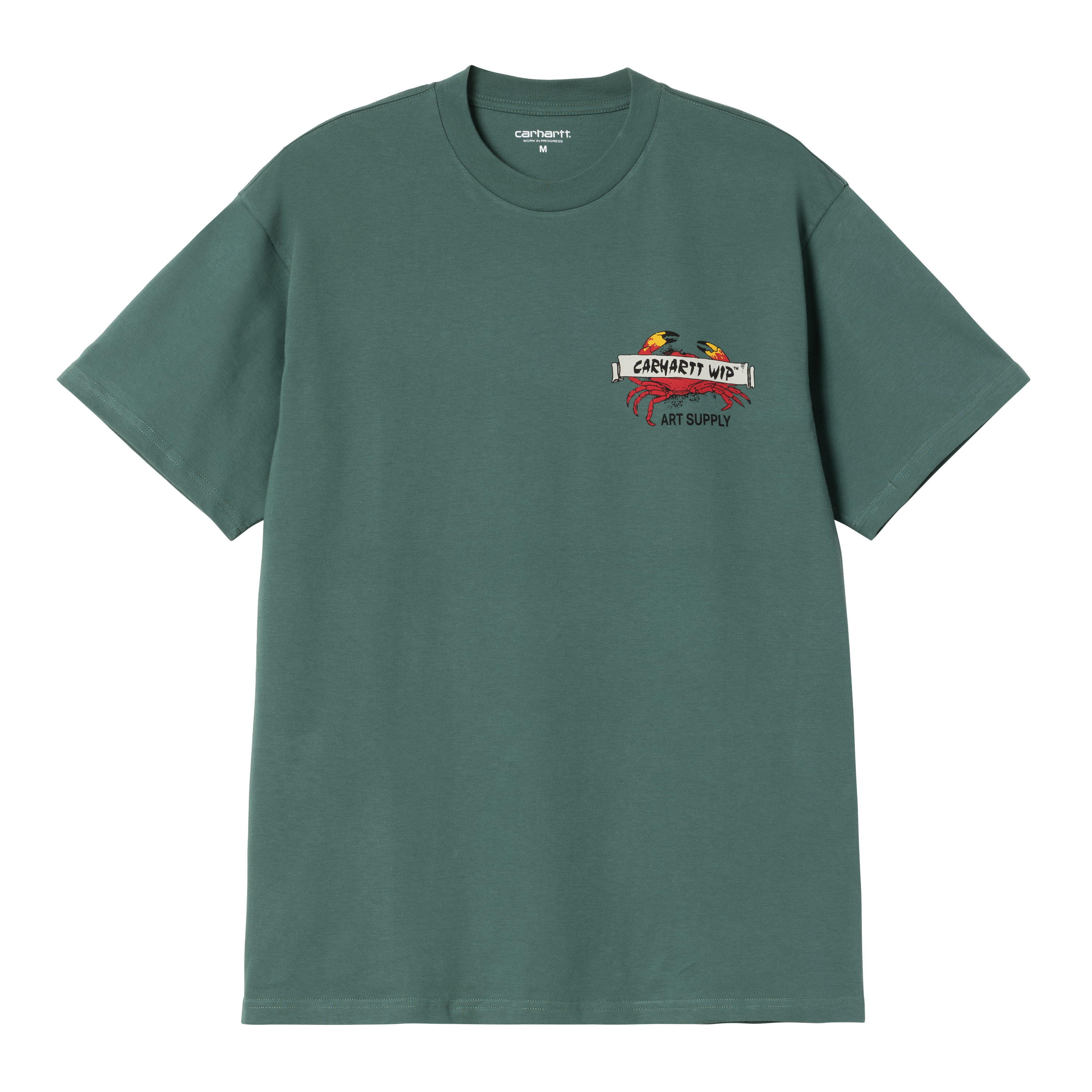 Tシャツ・カットソー CARHARTT WIP 'Crab Paint' T-shirt Green Carhartt WIP Crab Paint Green T-shirt - I034778.2M2.XX - BZR