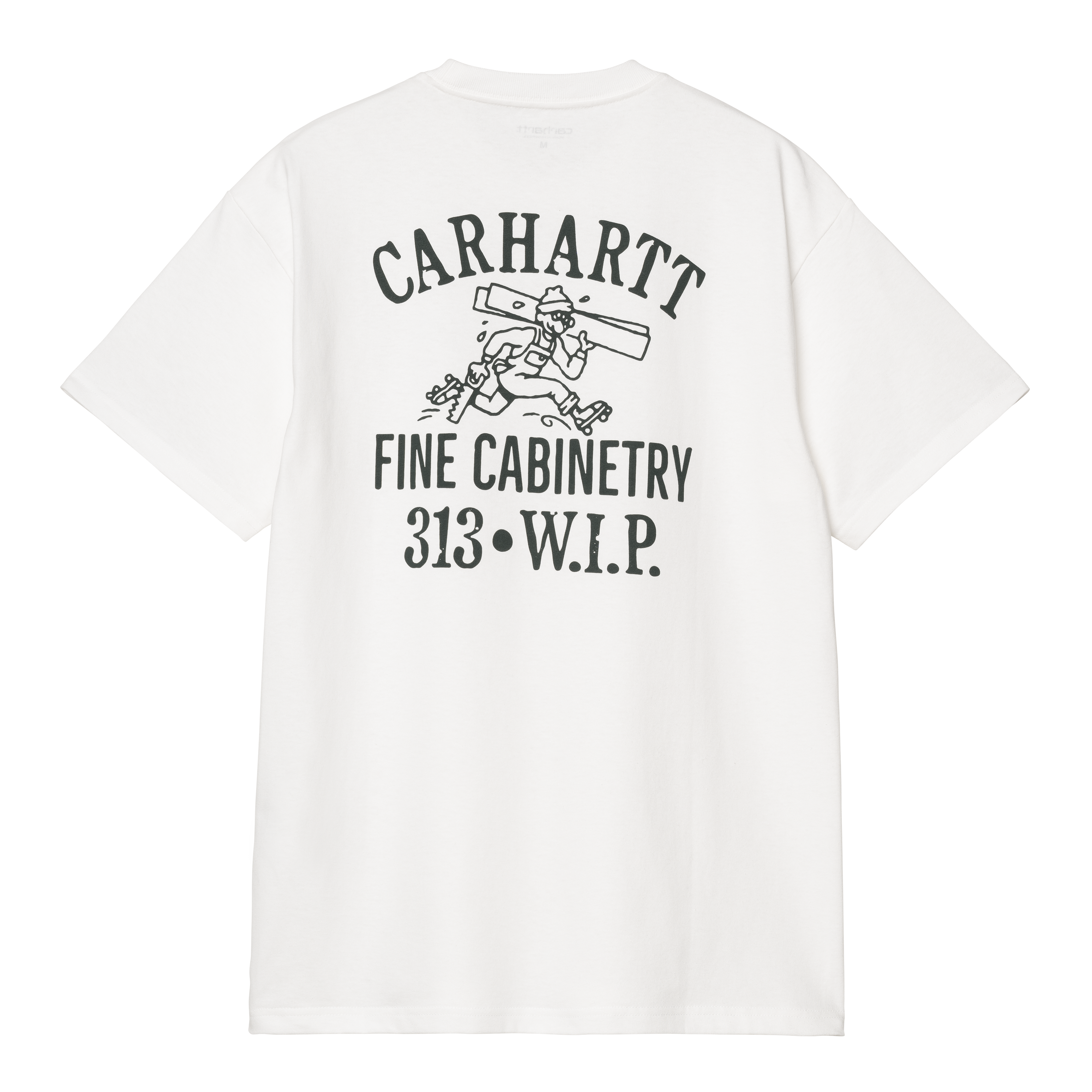 【Carhartt】 S/S CABINETRY T-SHIRT R6155 Carhartt WIP S/S Cabinetry T-Shirt, White / Black | Official