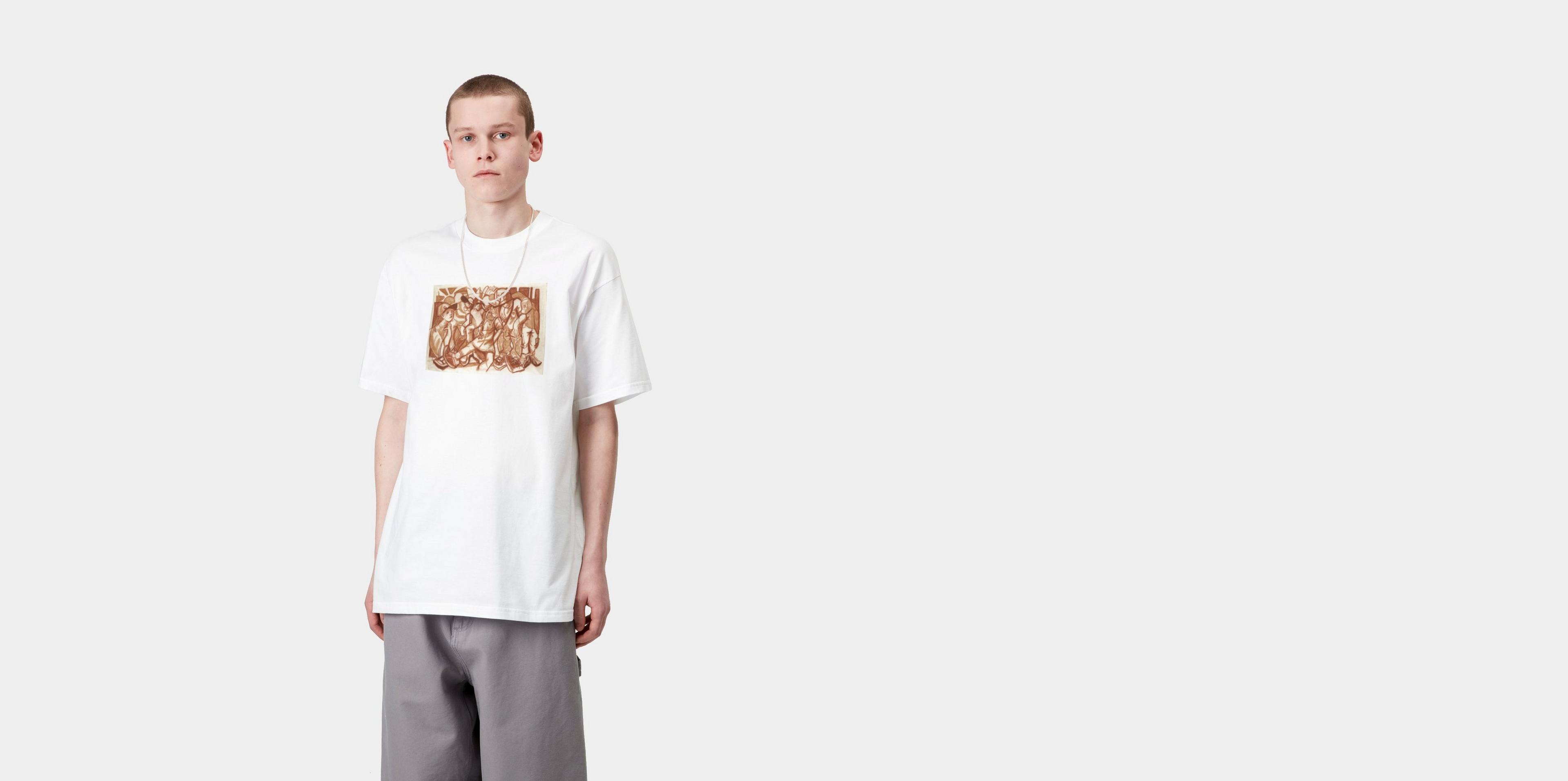 【carhartt】\"S/S Cai Arfon Bellis\"プリント 半袖 Tシャツ/2色 Carhartt WIP S/S Cai Arfon Bellis T-Shirt, White | Official