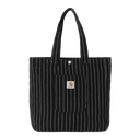 トートバッグ CARHARTT WIP 'Hendry Tote' shopping bag White/Black Carhartt WIP Hendry Tote Bag Black & Wax Stripe | END. (US)