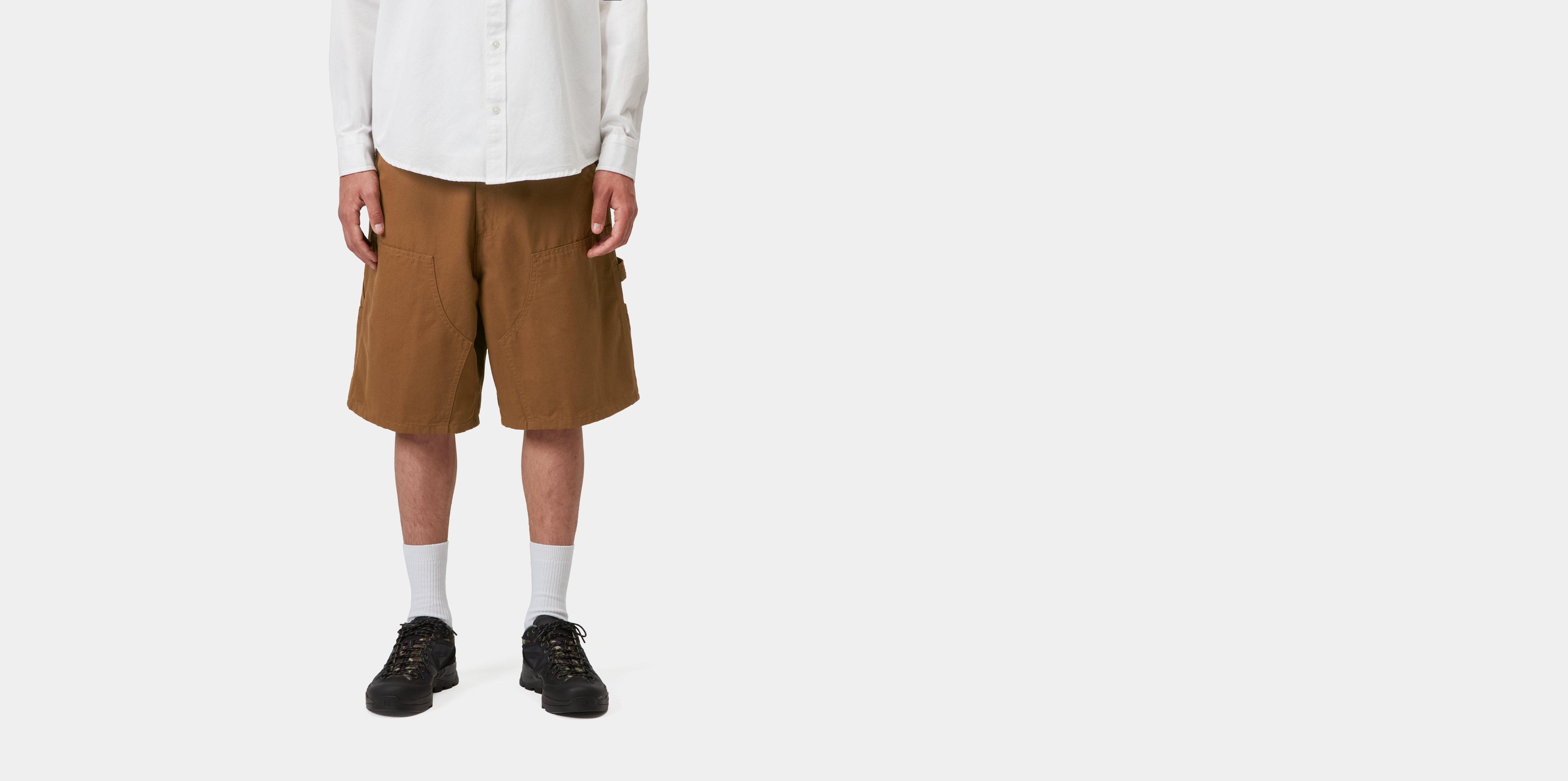 Carhartt WIP Double Knee Short Hamilton Brown rinsed | 36 | Men