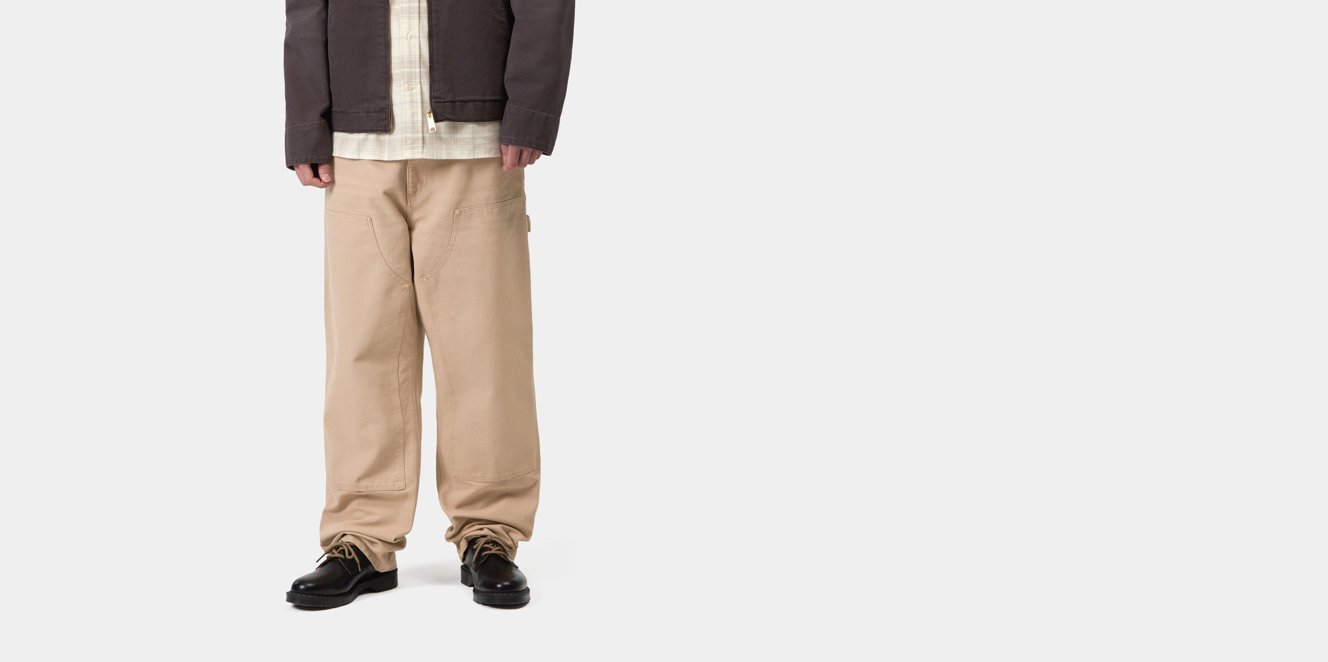 Carhartt WIP Double Knee Pant Dusty H Brown stone canvas | 26/32 | Men