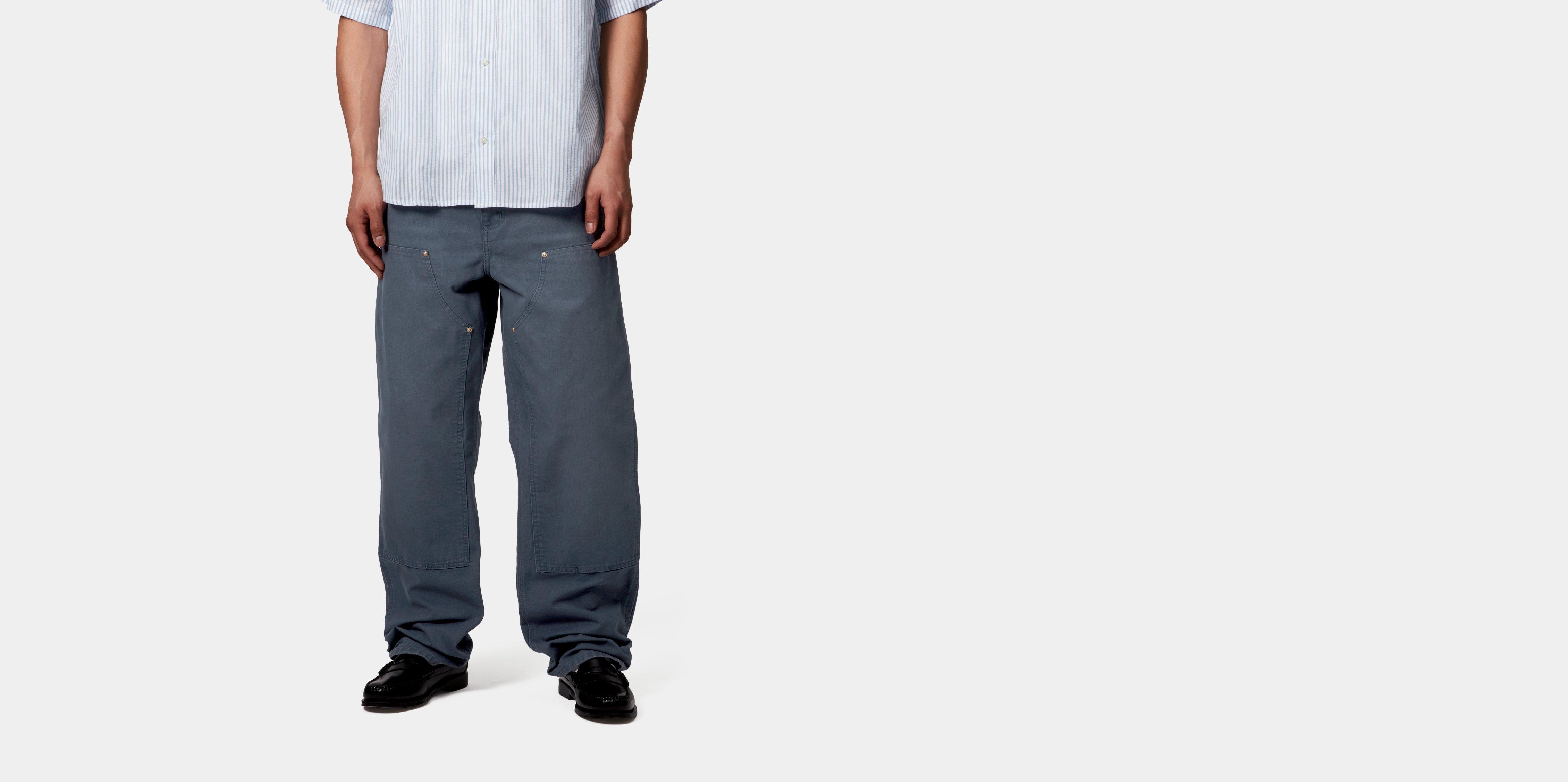 EZKATONのBlue Stone Double Knee Half Pants Carhartt WIP Double Knee Pant - Denim | Blue (stone bleached