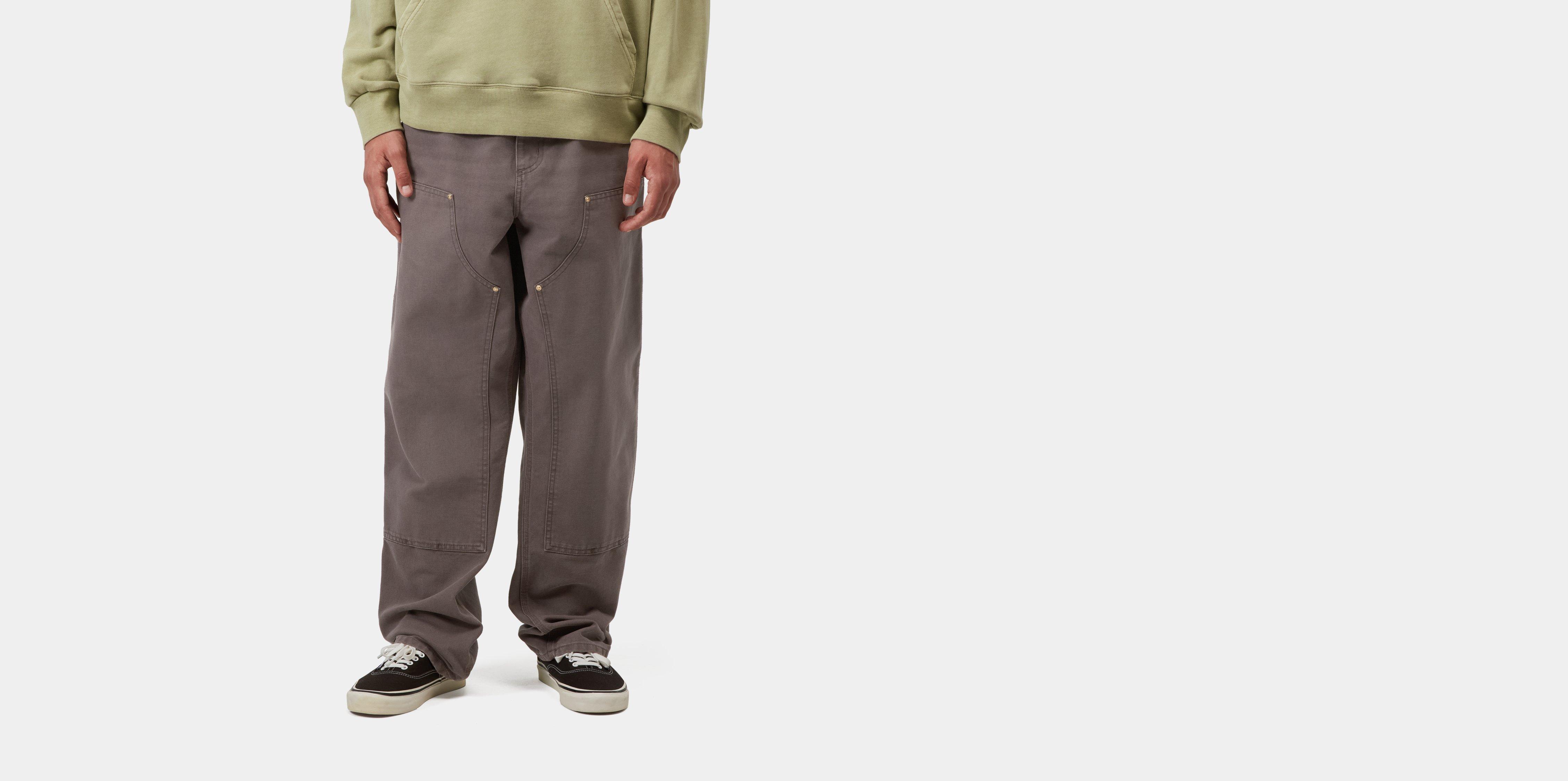 Carhartt WIP Double Knee Pant Shale stone canvas | brown|red | 32/32 | Men