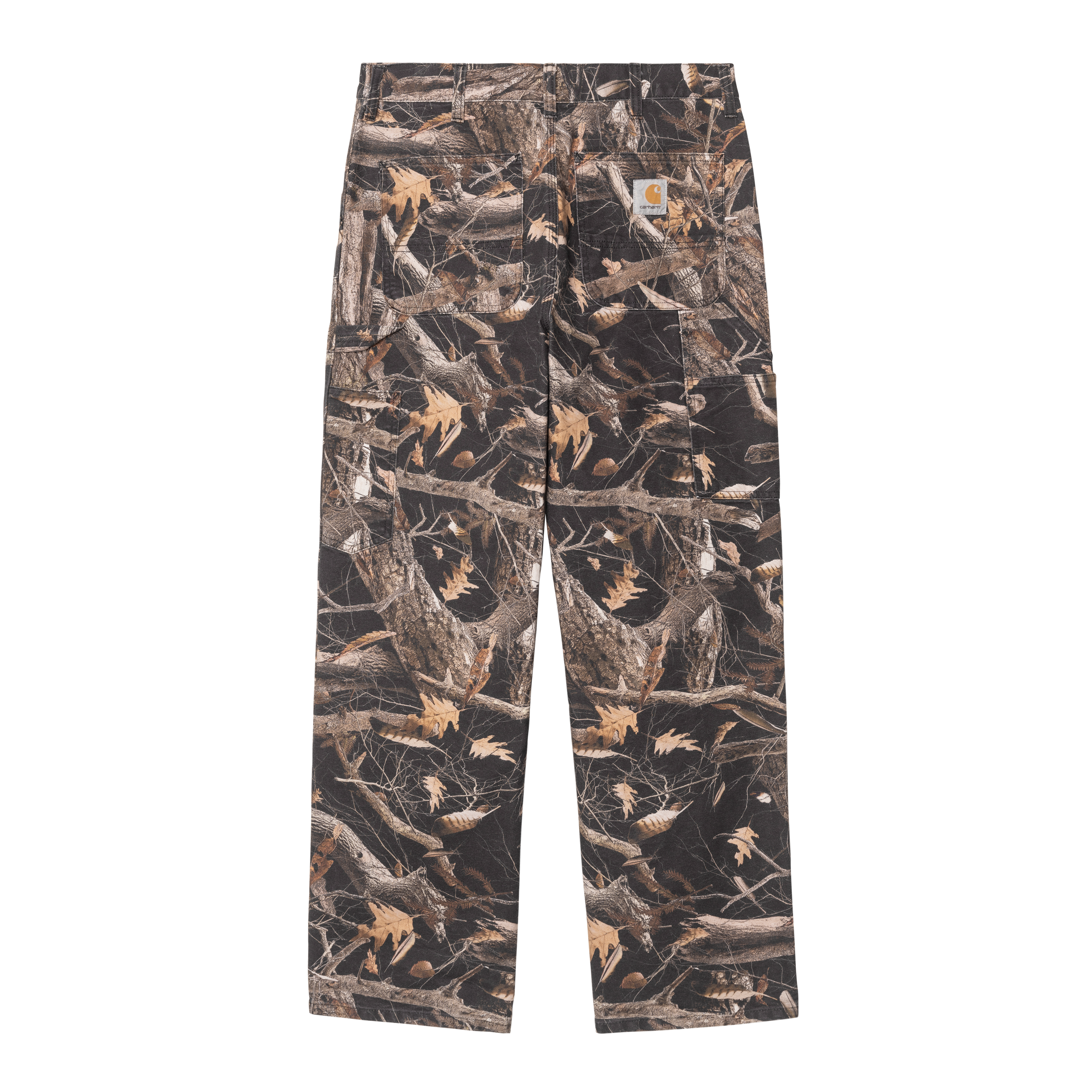 Carhartt WIP Double Knee Pant, Camo Feather Tree, Black | Official