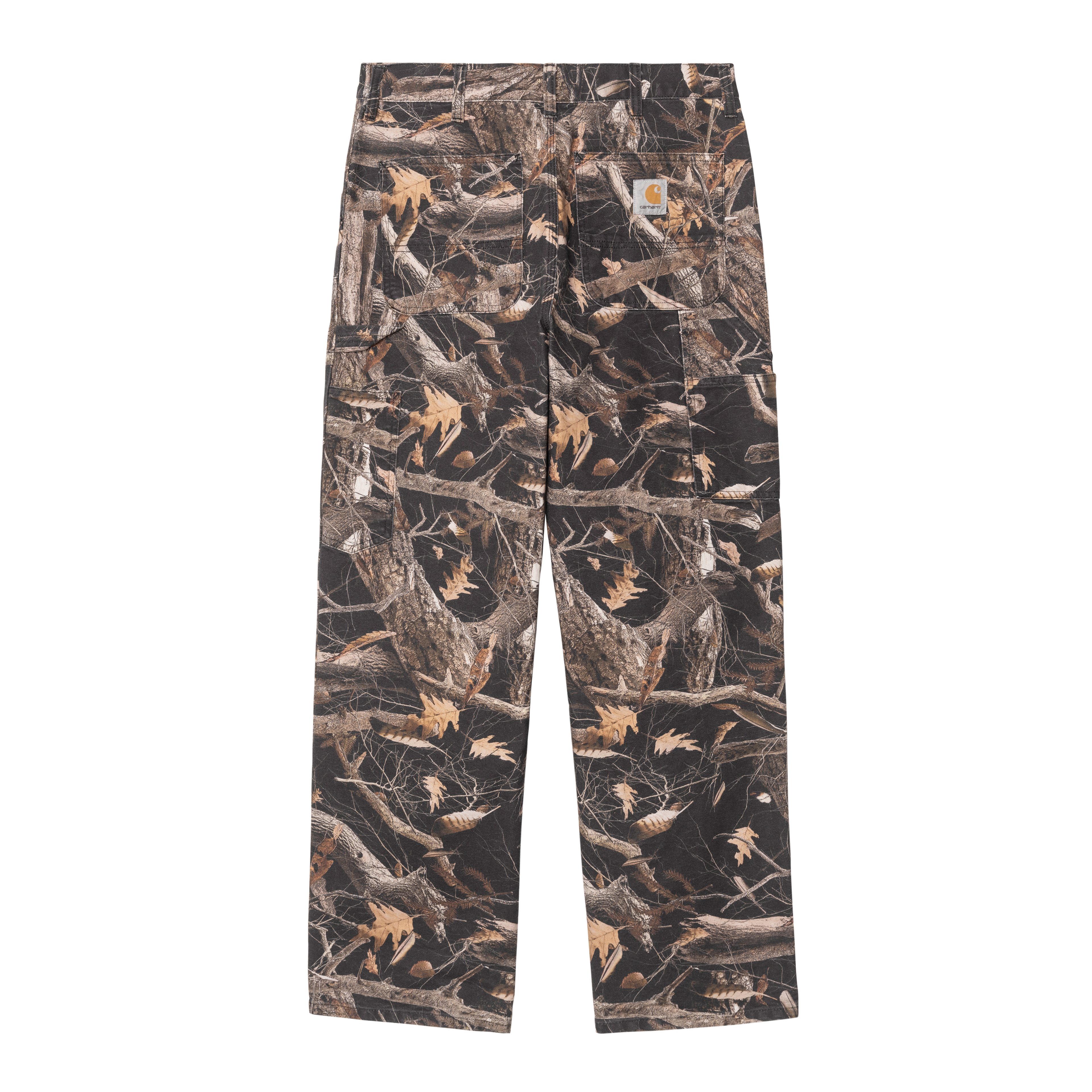 Carhartt WIP Double Knee Pant, Camo Feather Tree, Black | Official